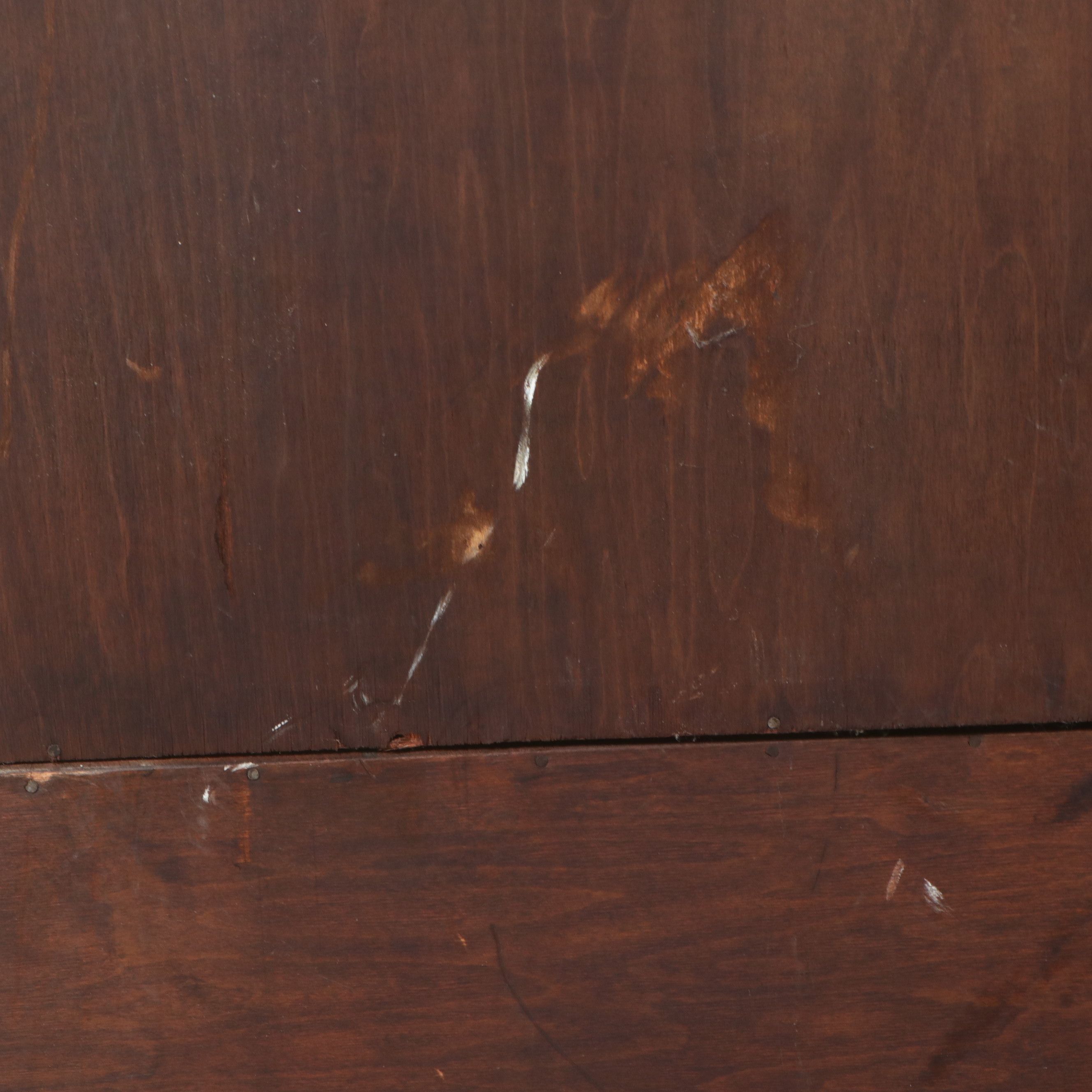 Jacobean Revival Carved Oak China Cabinet