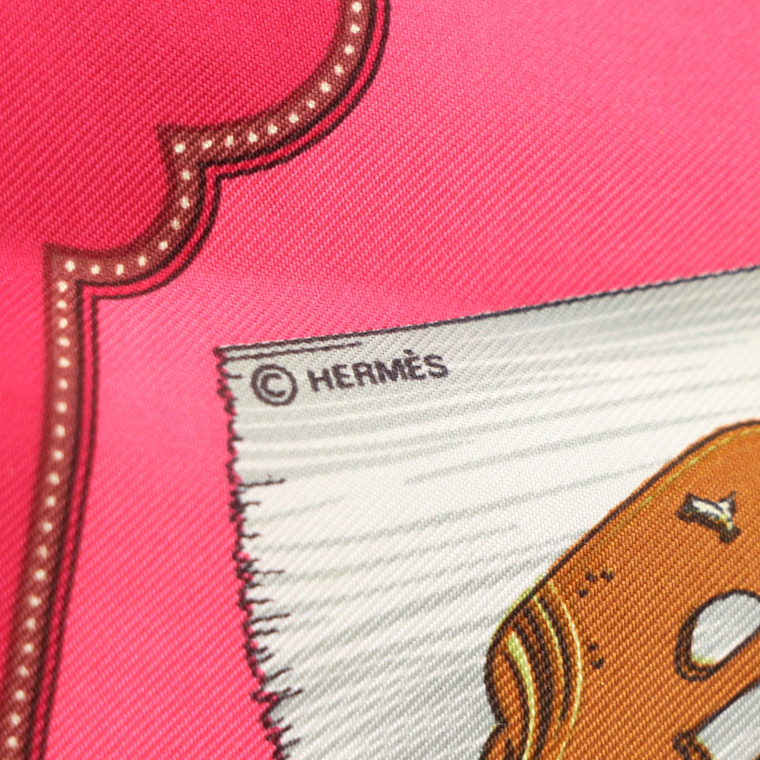 Hermès "Tsubas" Silk Twill Pocket Square