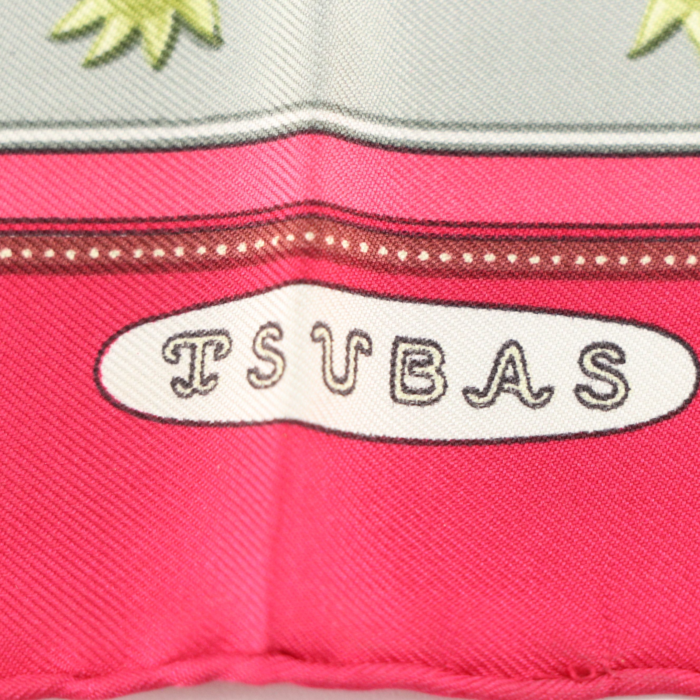 Hermès "Tsubas" Silk Twill Pocket Square