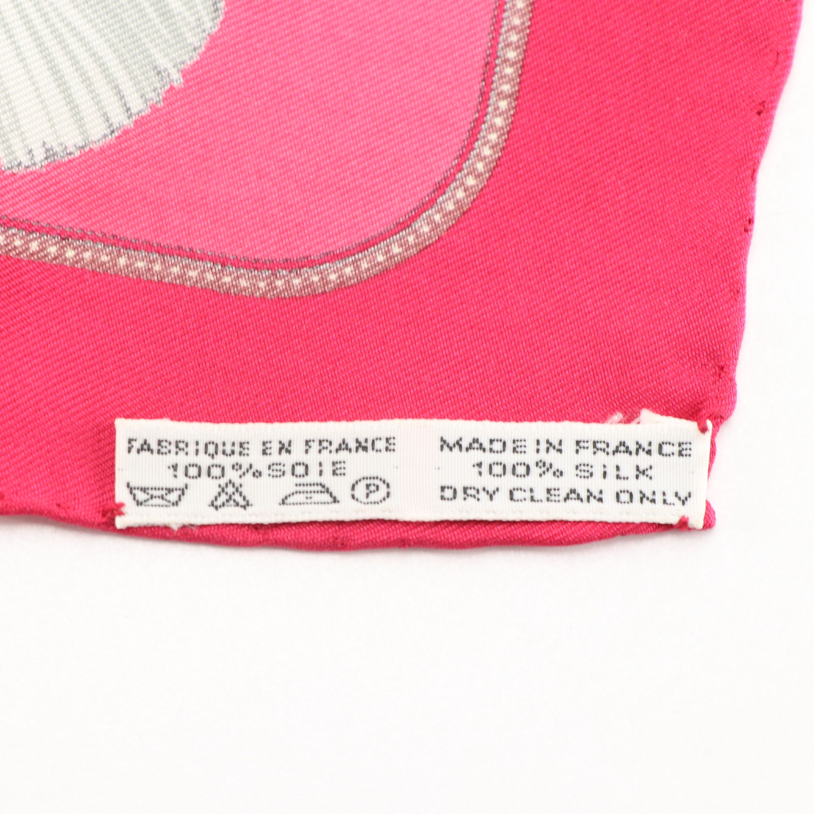 Hermès "Tsubas" Silk Twill Pocket Square