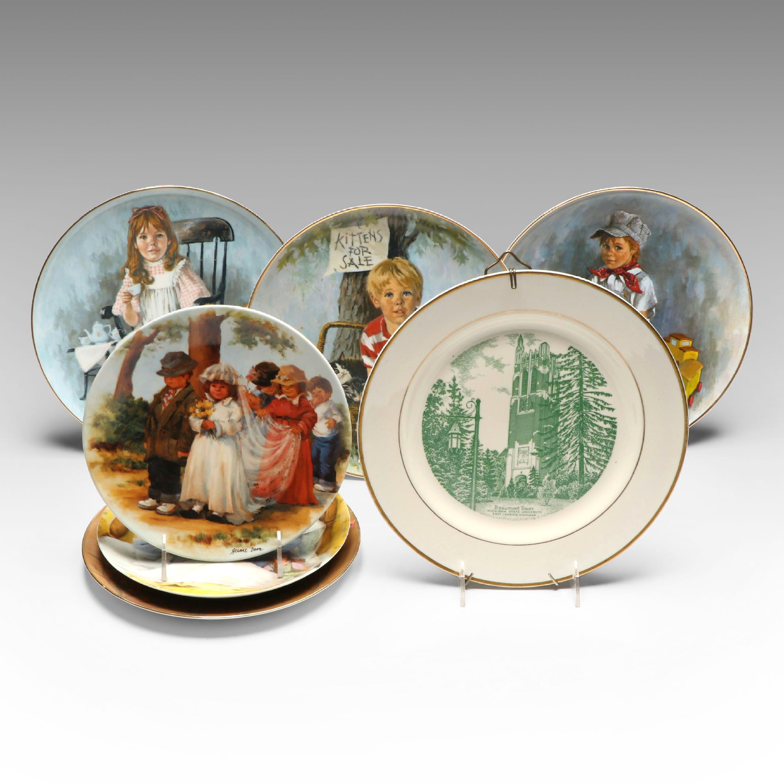 Reco "Awakening" by John McClelland and More Collector Plates, 1970s-1980s