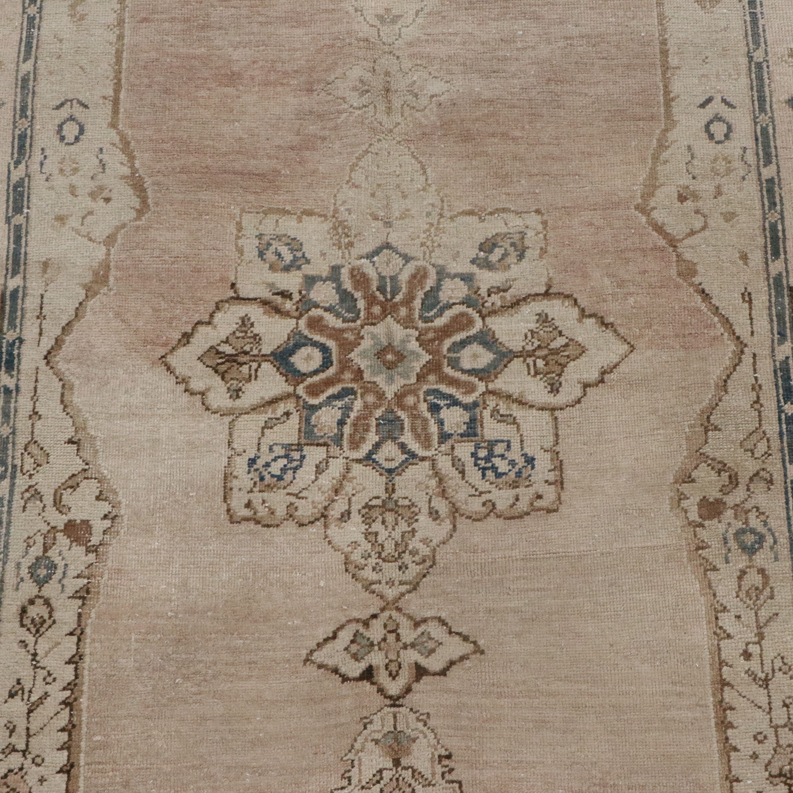 4'8 x 8' Hand-Knotted Turkish Oushak Area Rug