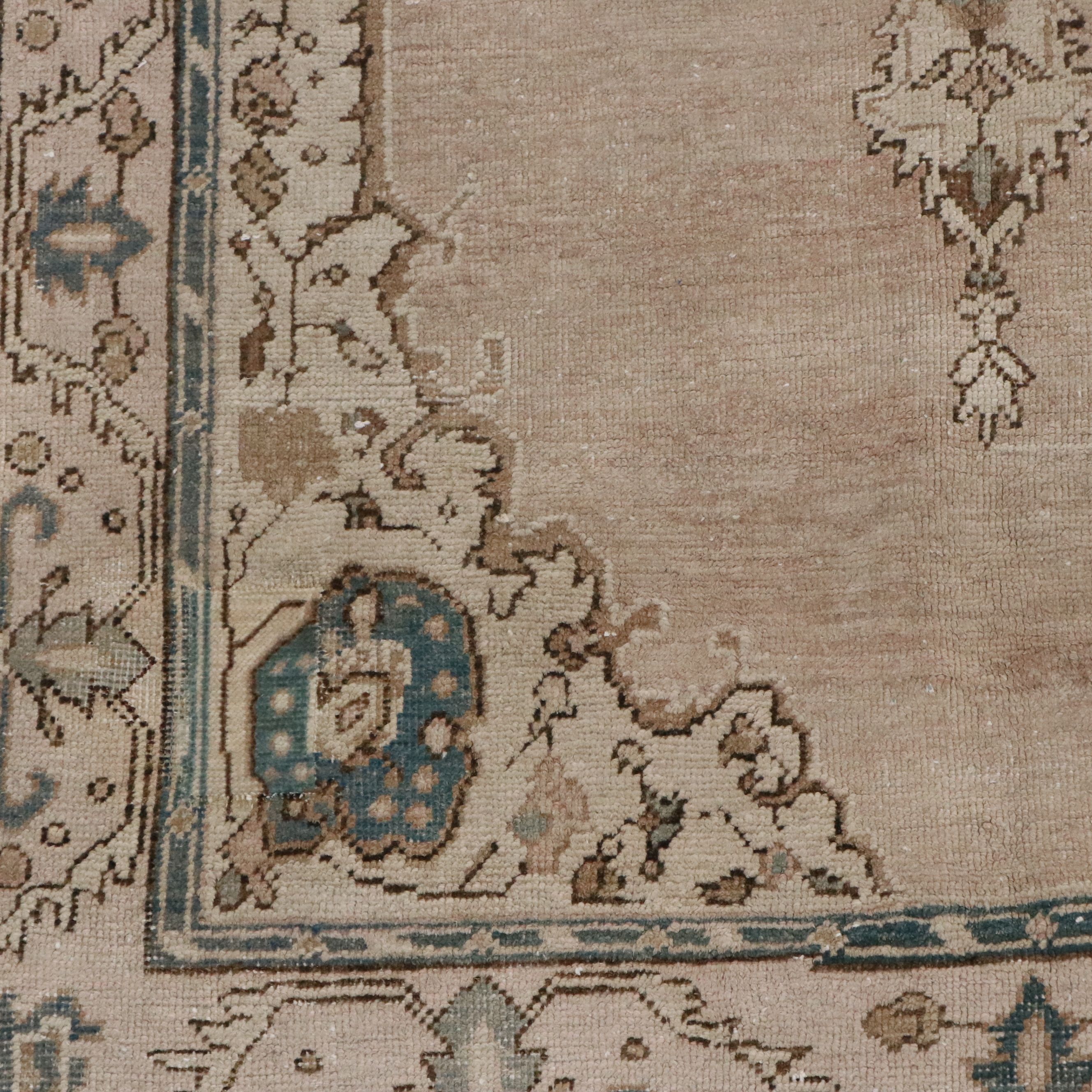 4'8 x 8' Hand-Knotted Turkish Oushak Area Rug