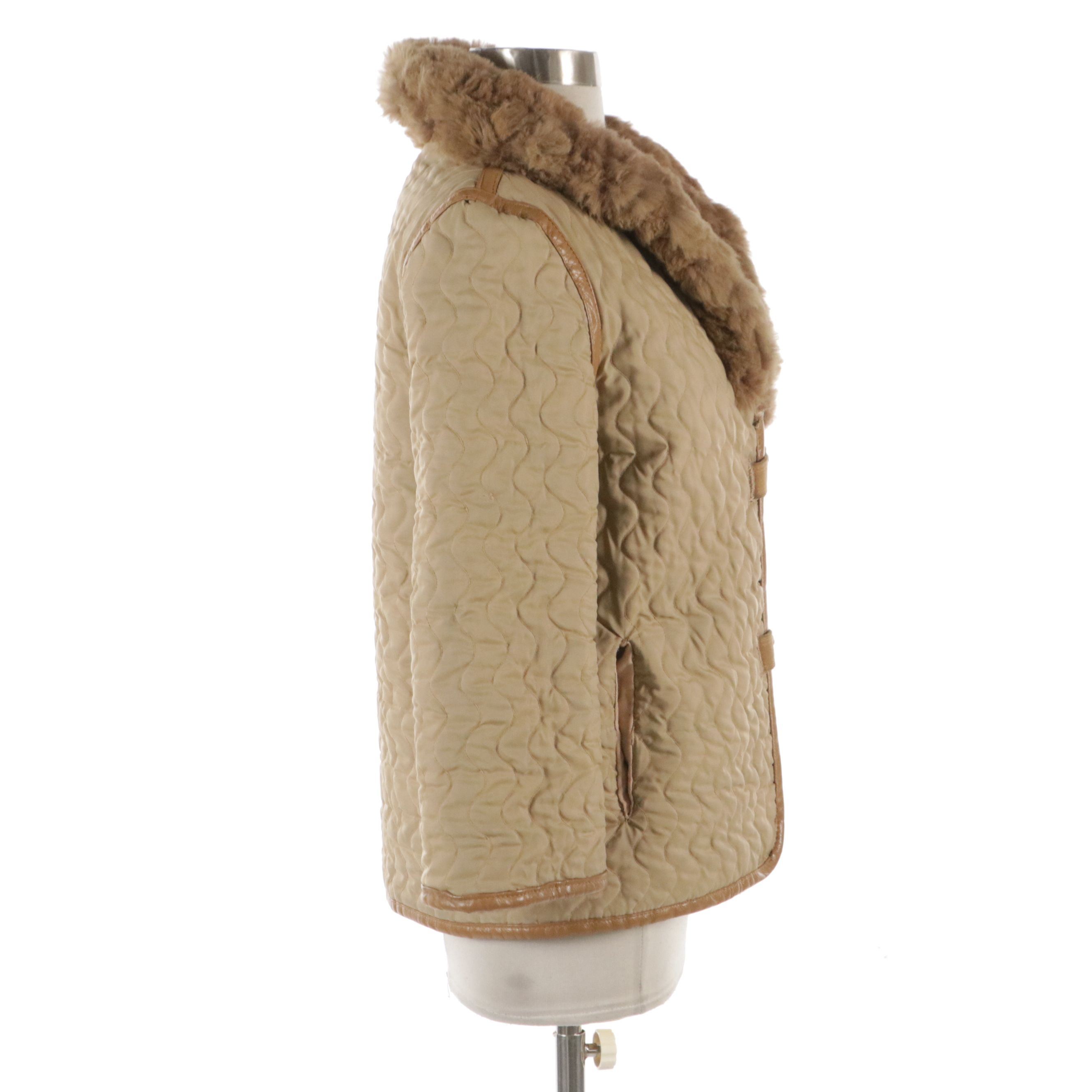 Christie Brothers Reversible New Zealand Possum Fur/Quilted Nylon Jacket