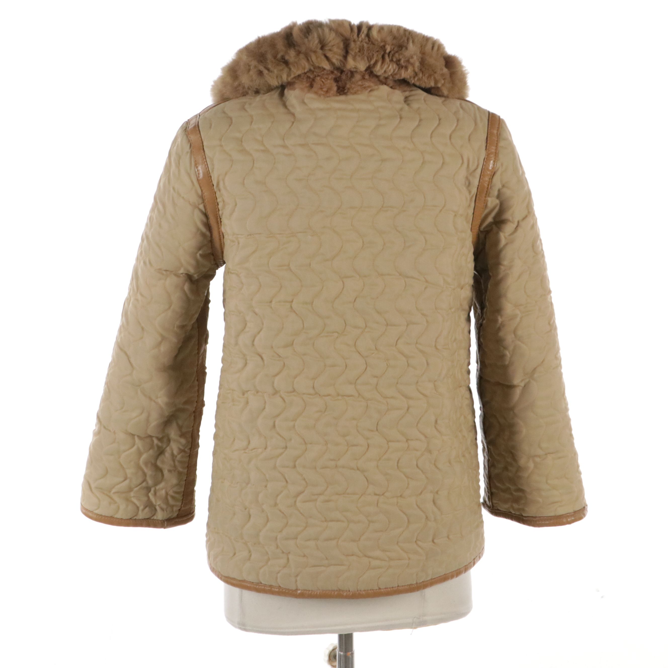 Christie Brothers Reversible New Zealand Possum Fur/Quilted Nylon Jacket