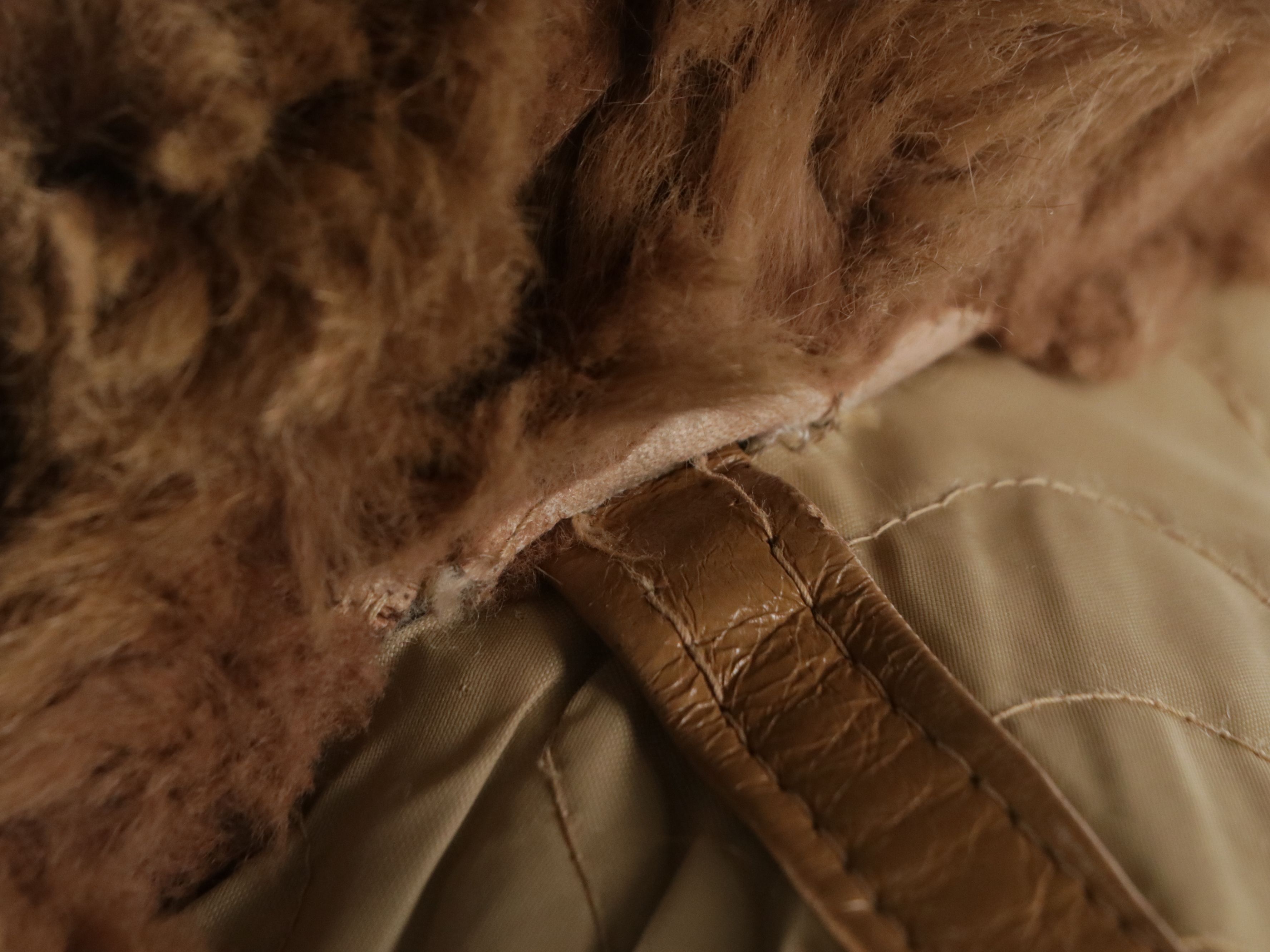 Christie Brothers Reversible New Zealand Possum Fur/Quilted Nylon Jacket