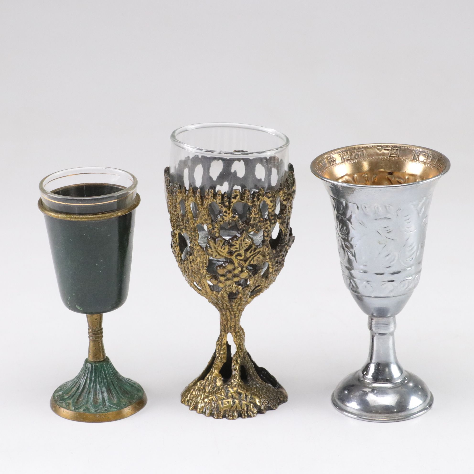 Jewish Kiddish Cup Collection and More