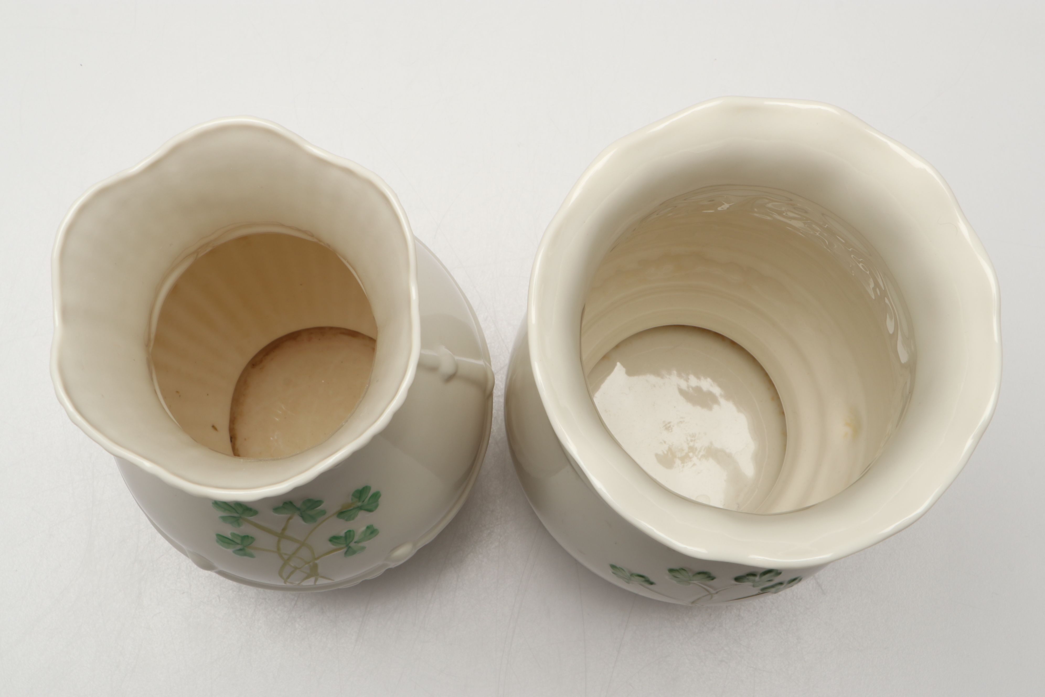 Belleek St. Patrick's Day 2005 "Celtic Pierced Vase" and Other Porcelain Vases