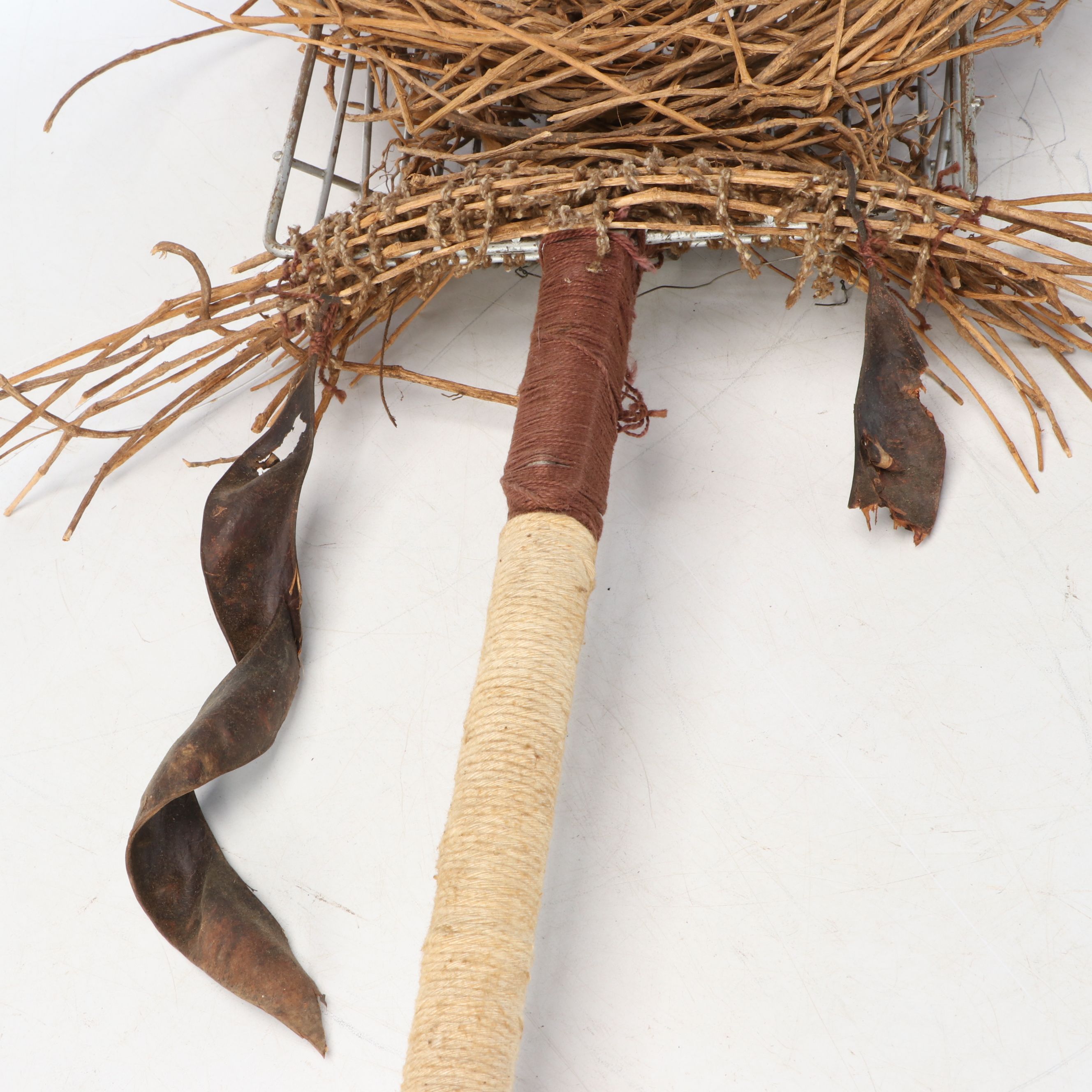 Anne Straus Folk Art Style Mixed Media Sculpture