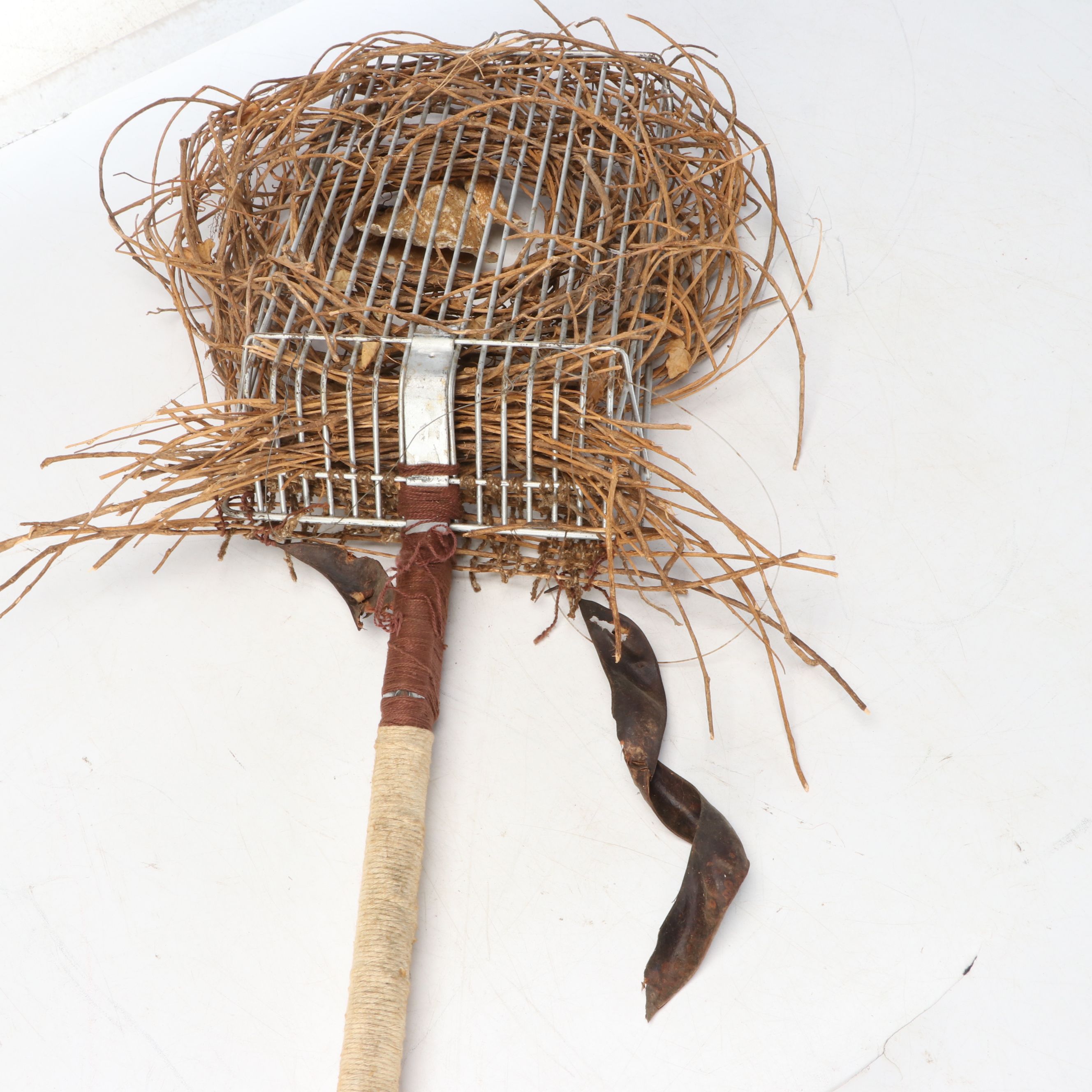 Anne Straus Folk Art Style Mixed Media Sculpture