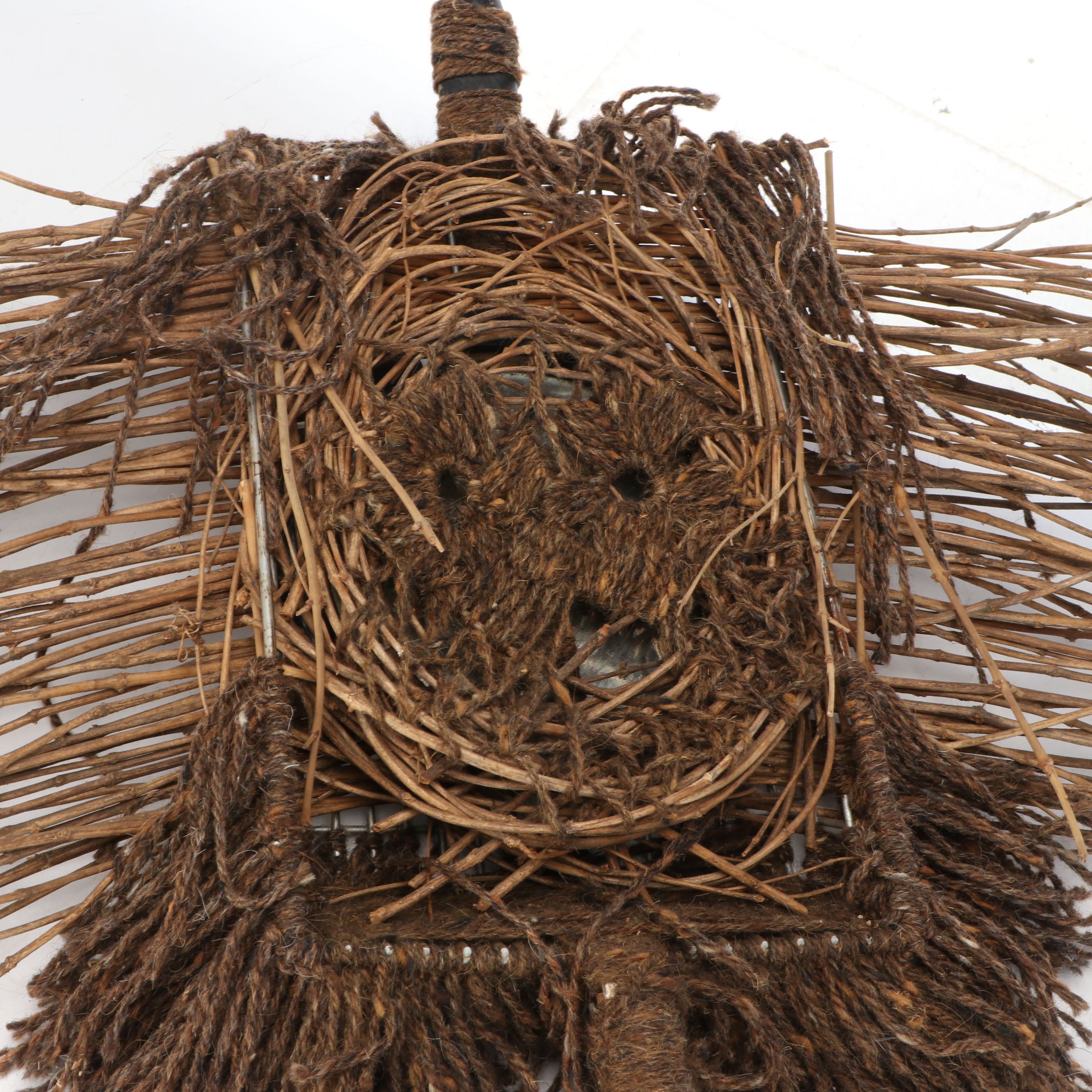 Anne Straus Folk Art Style Mixed Media Sculpture