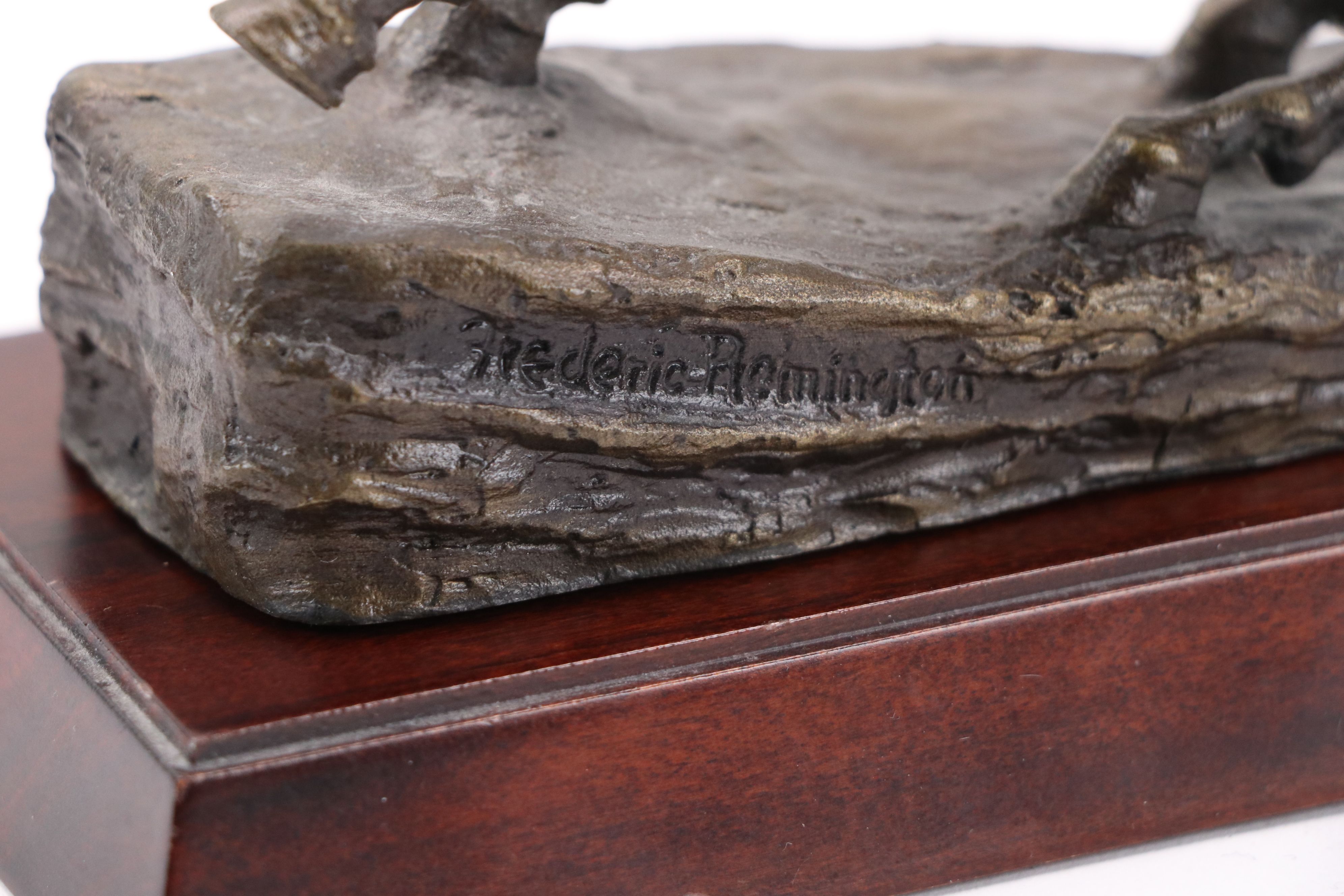 Frederic Remington Cast Bronze Sculpture "The Cowboy," 1998