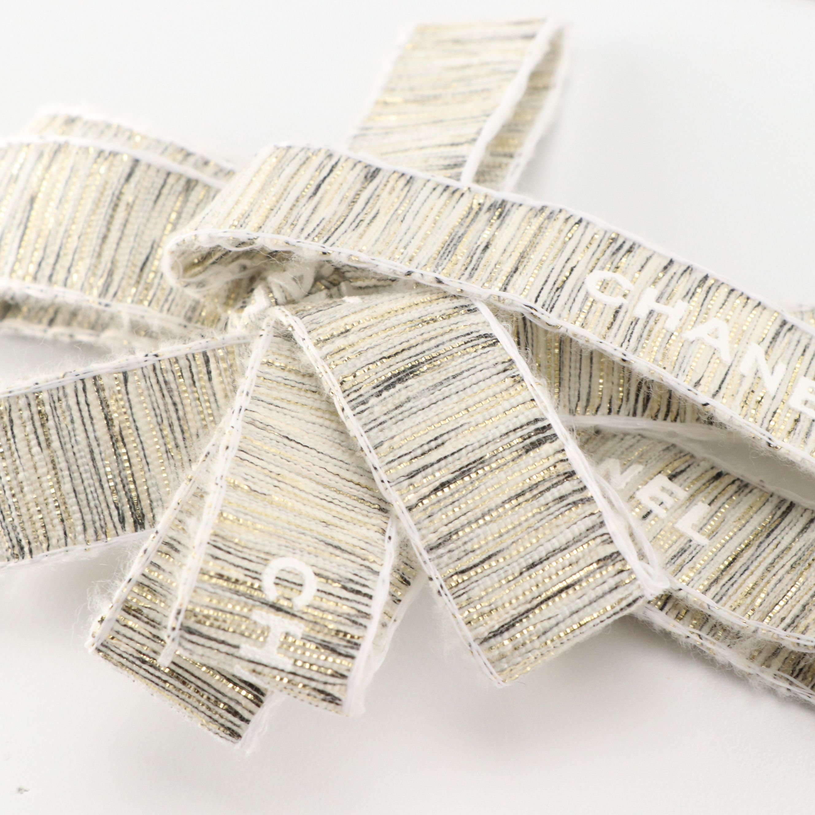 Chanel Logo Wrapping Paper, Gift Tags, Ribbons, Retail Bag, and Box Sleeve