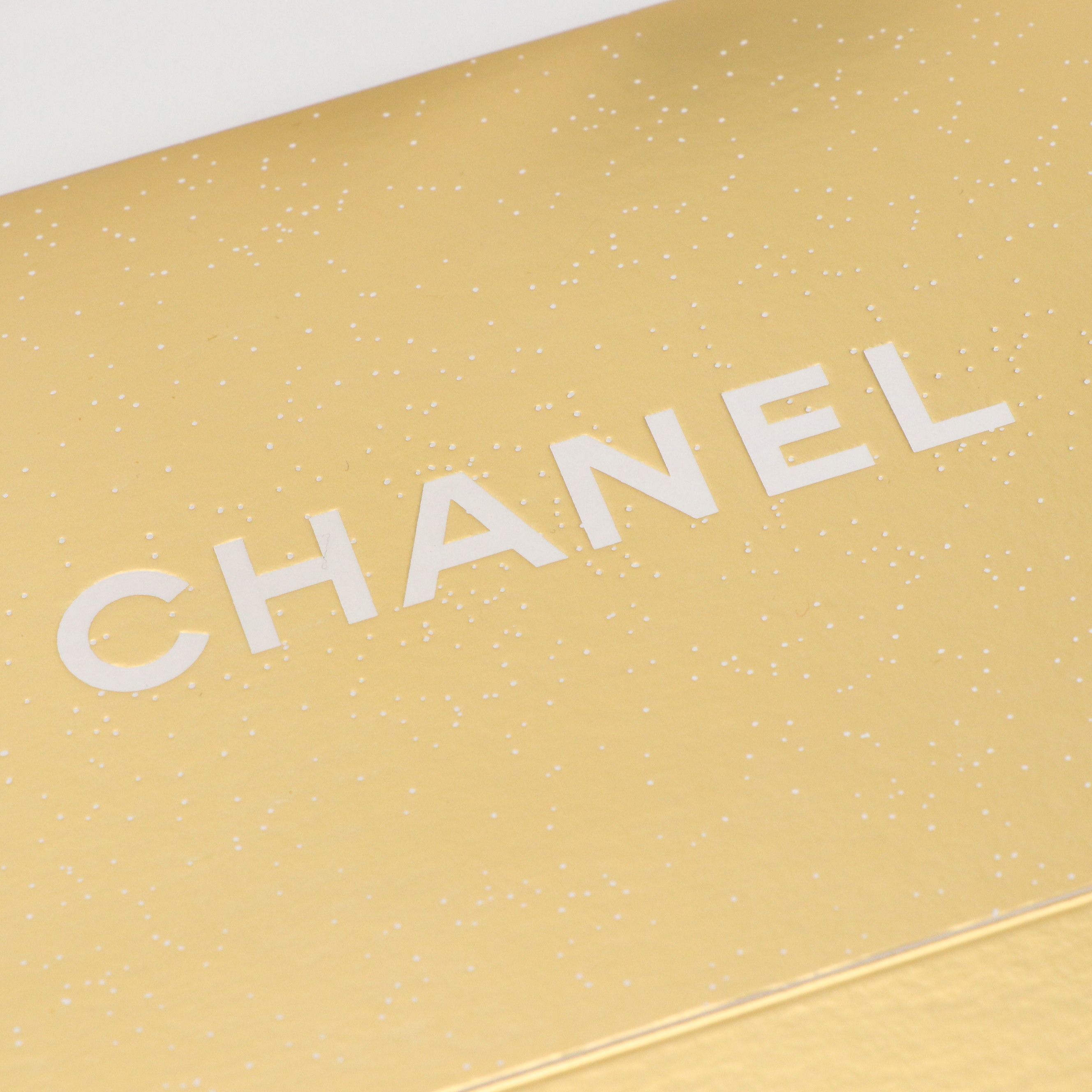 Chanel Logo Wrapping Paper, Gift Tags, Ribbons, Retail Bag, and Box Sleeve