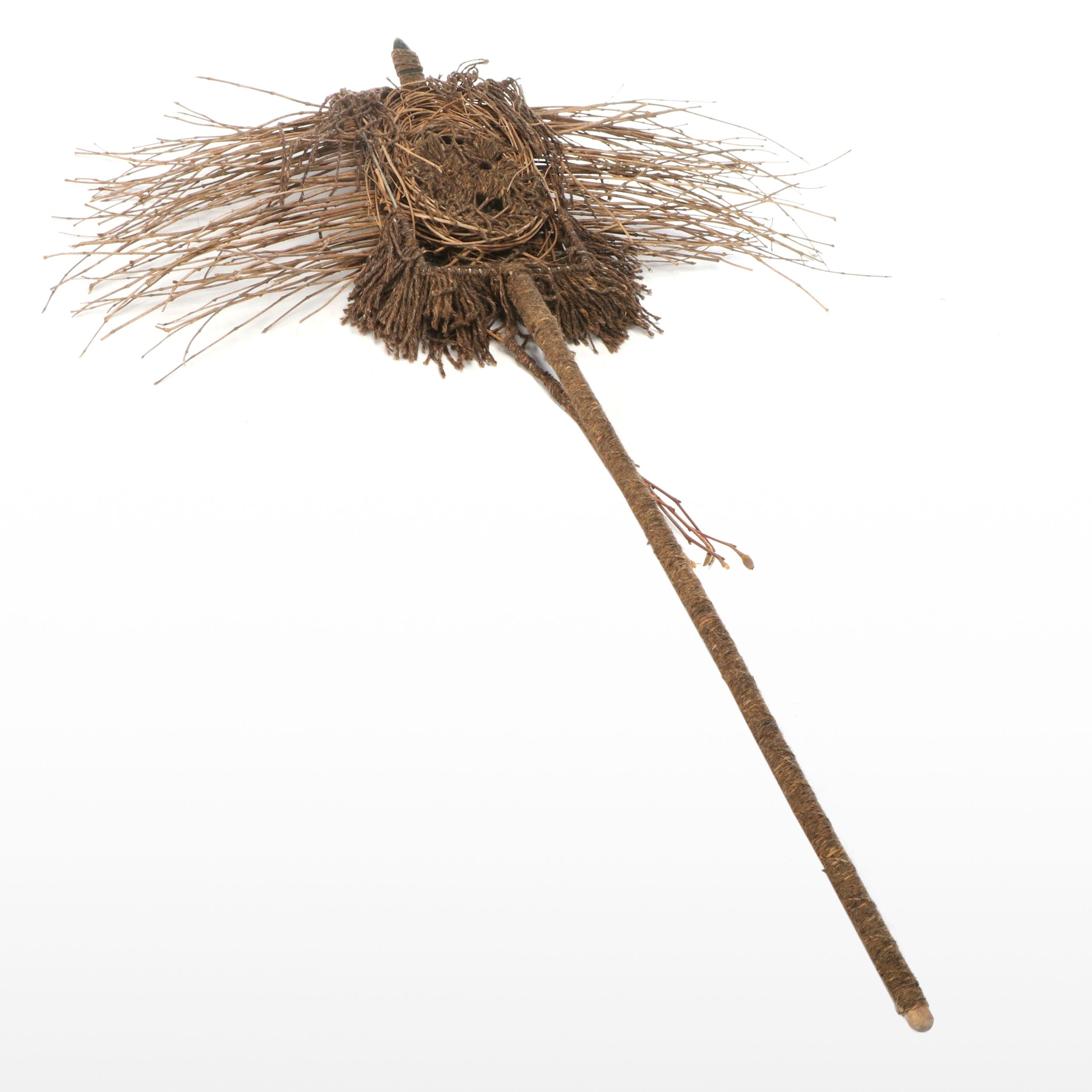 Anne Straus Folk Art Style Mixed Media Sculpture