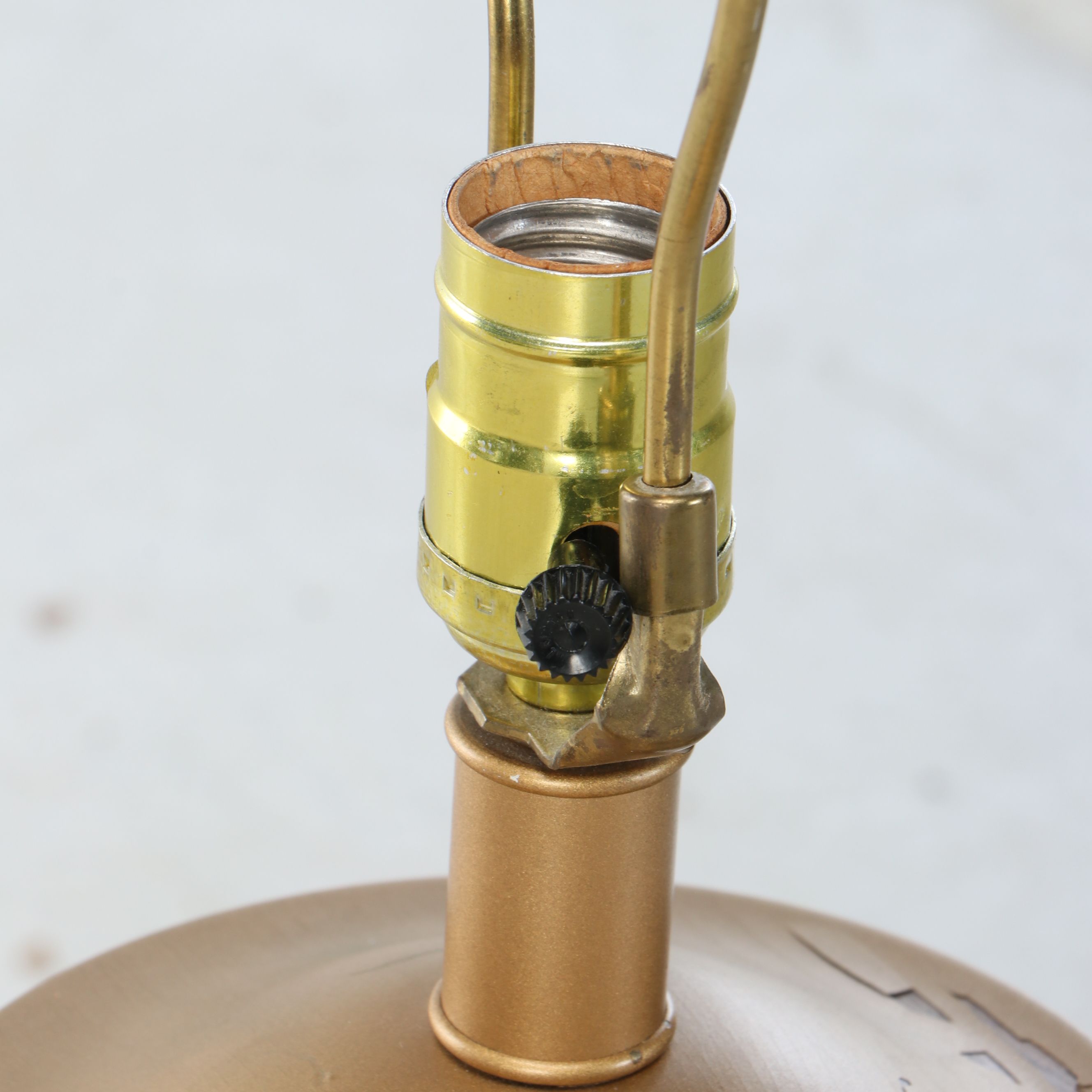 Frederick Cooper Plaid Ceramic Ginger Jar Table Lamp with Conical Paper Shade