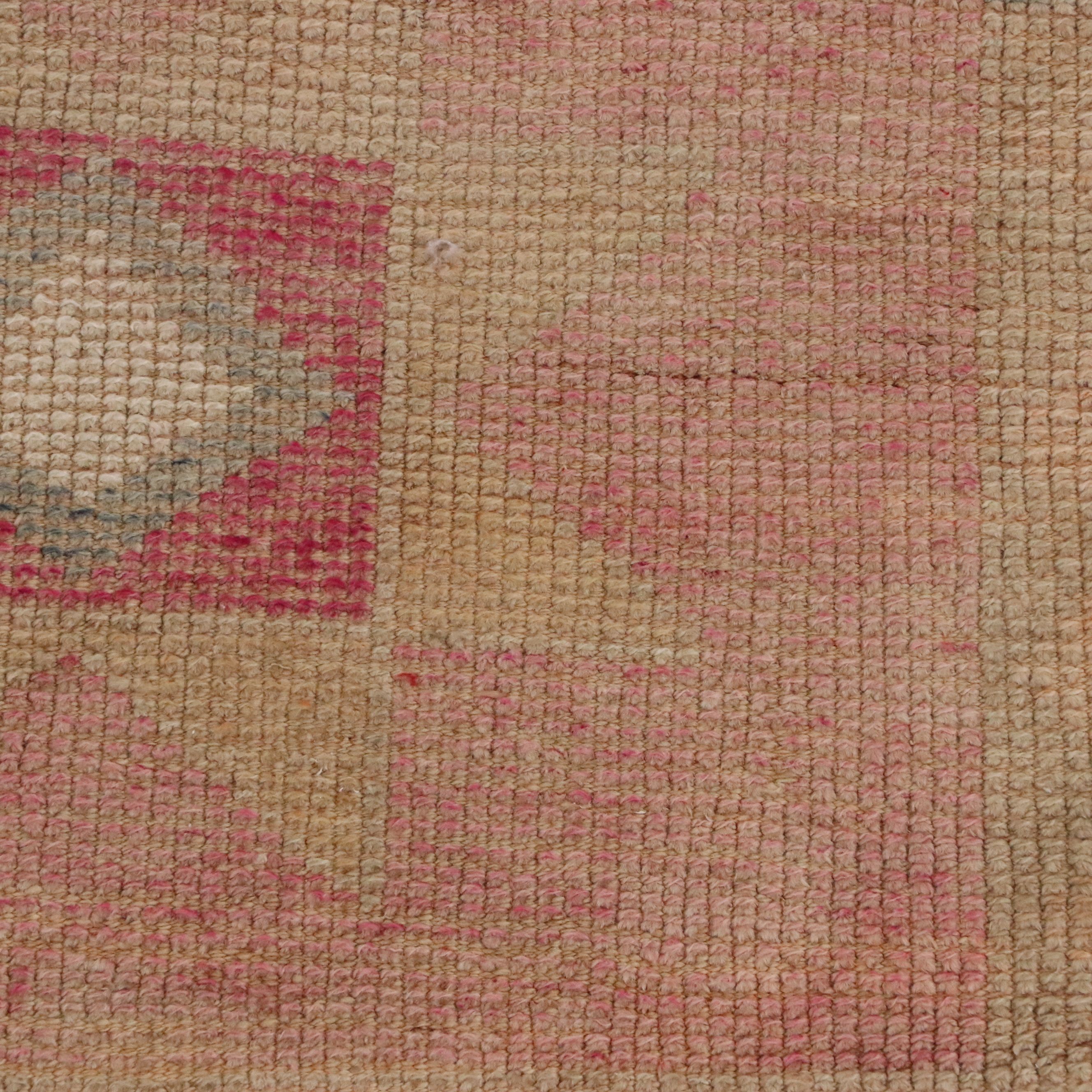 3' x 8'10 Hand-Knotted Turkish Oushak Carpet Runner