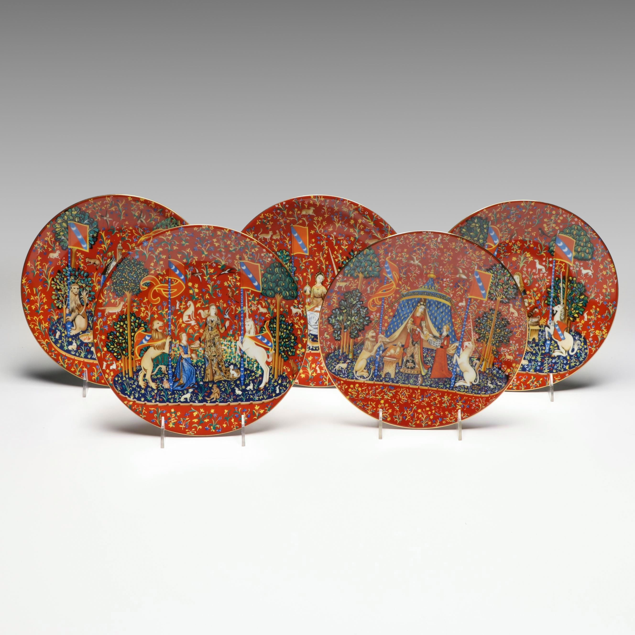 Robert Haviland & C. Parlon "La Dame à la Licorne" Porcelain Collector Plates