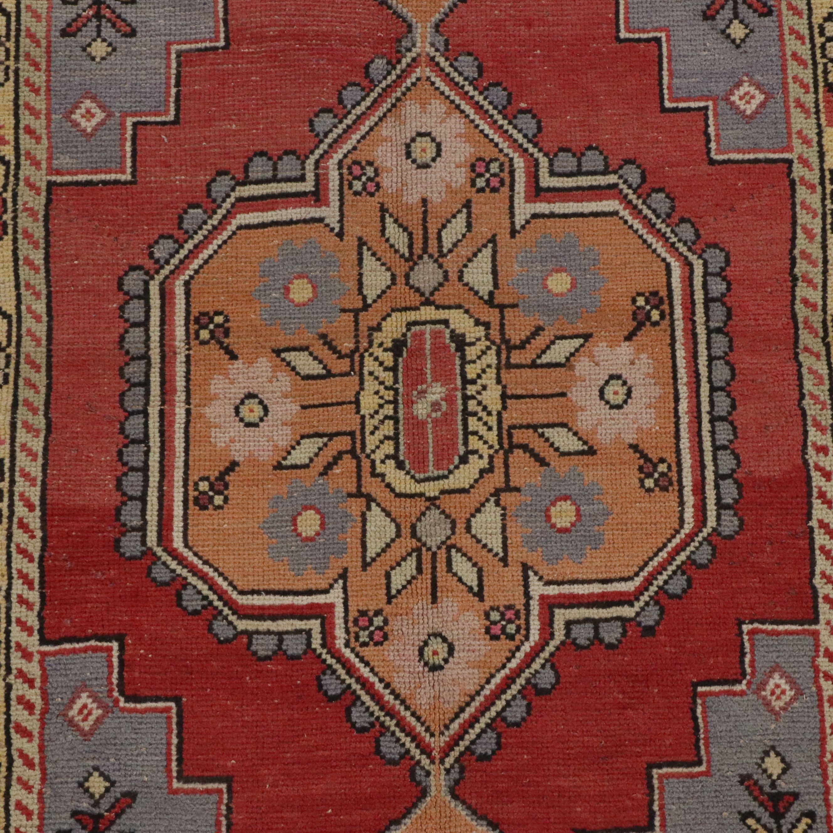 3'7 x 5'11 Hand-Knotted Turkish Oushak Area Rug