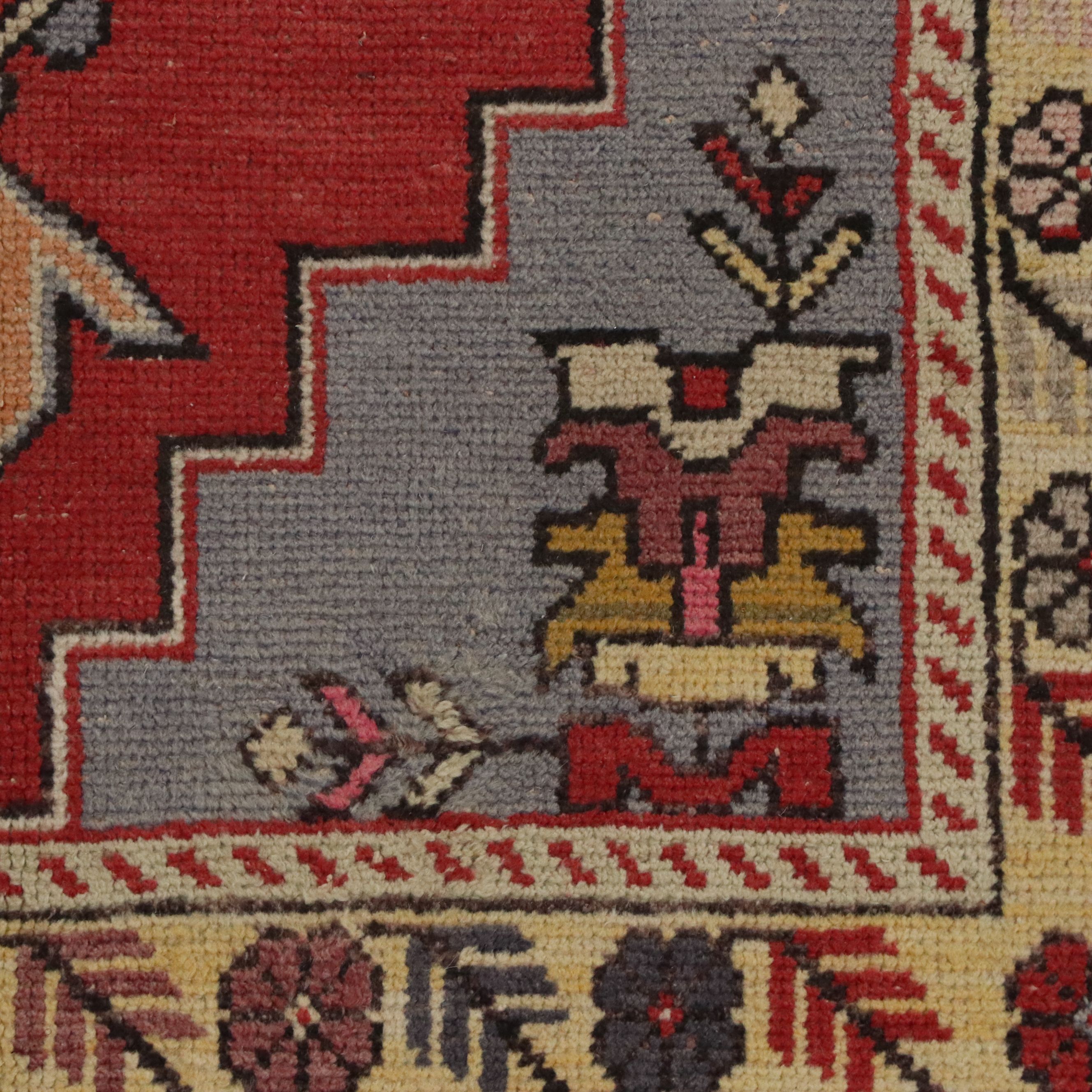 3'7 x 5'11 Hand-Knotted Turkish Oushak Area Rug