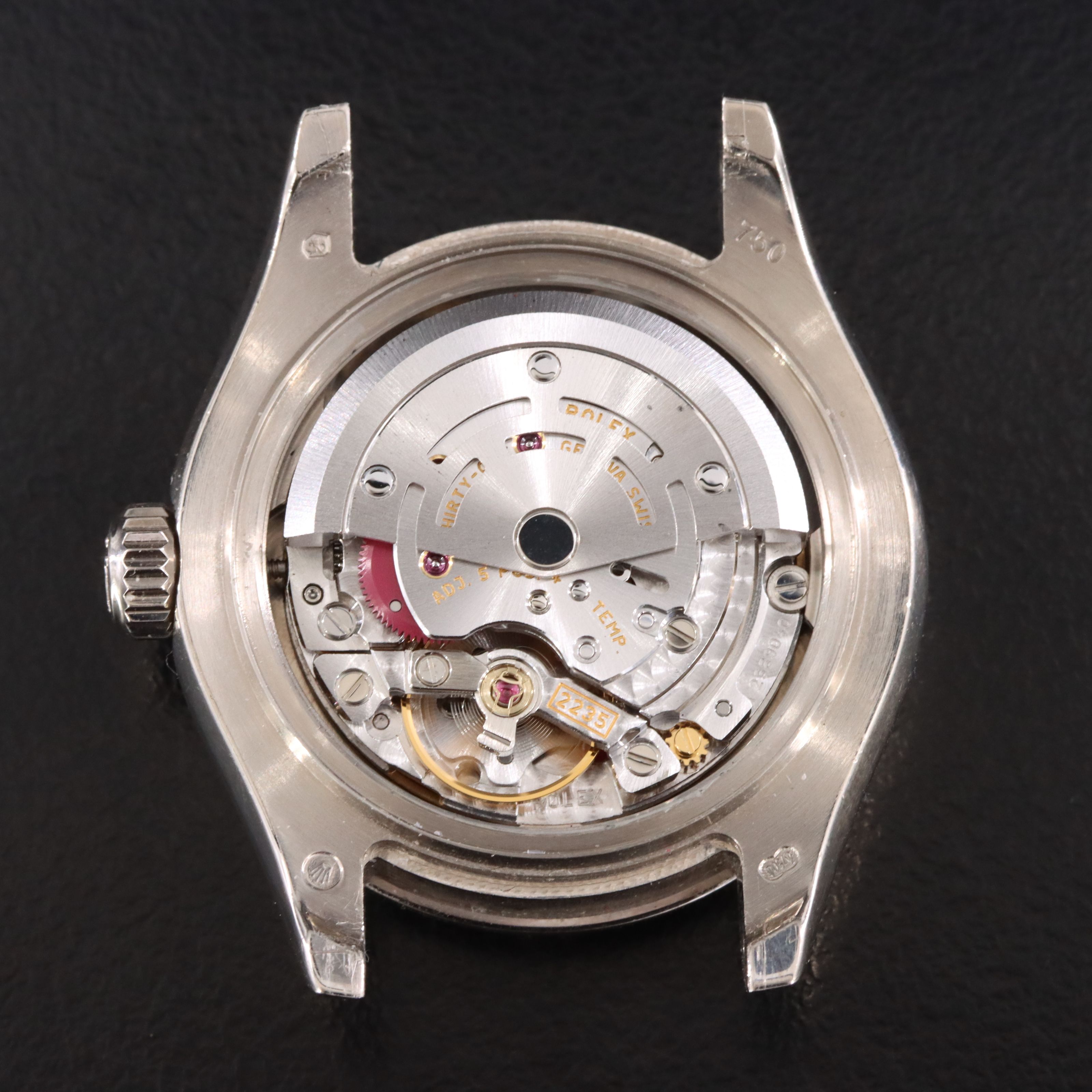 18K Rolex Datejust Pearlmaster Factory Diamond 80319 Mother-of-Pearl Watch c.'07