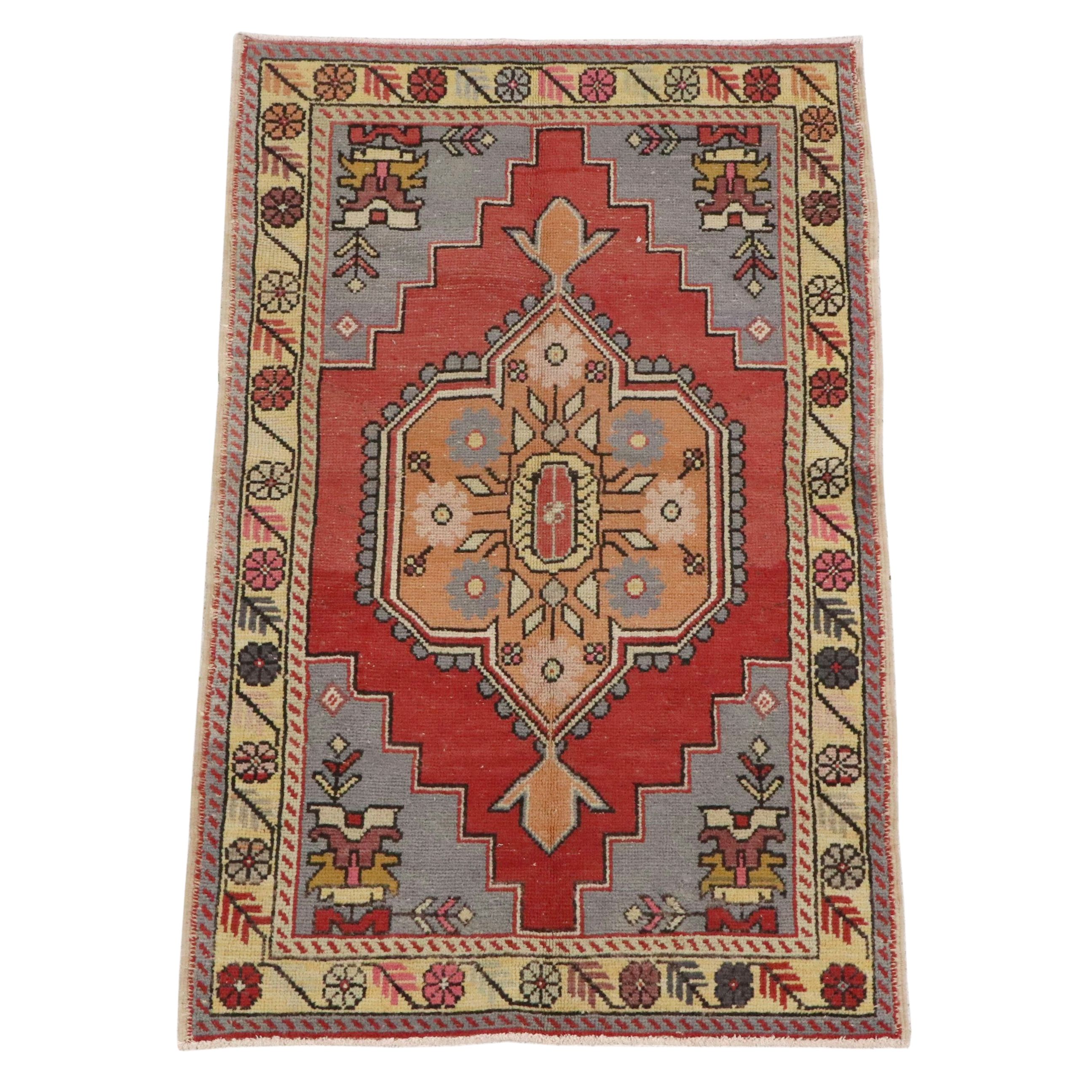 3'7 x 5'11 Hand-Knotted Turkish Oushak Area Rug