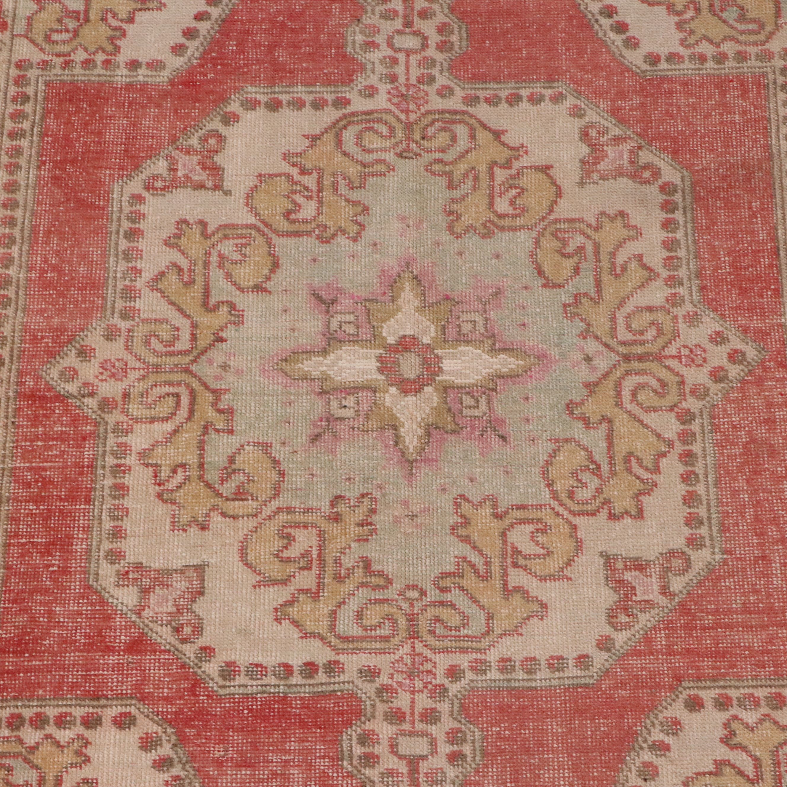 4'6 x 7'11 Hand-Knotted Turkish Oushak Area Rug