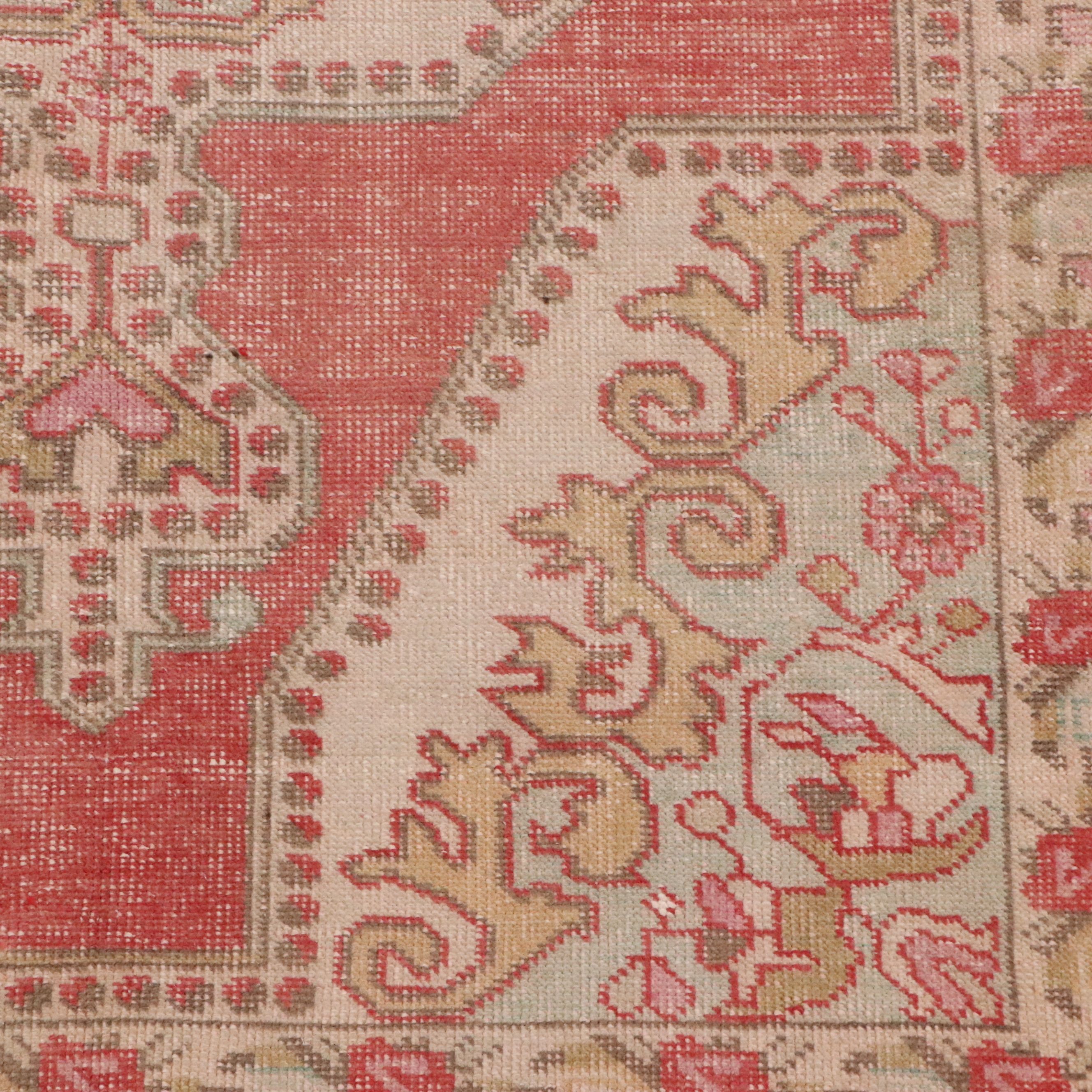 4'6 x 7'11 Hand-Knotted Turkish Oushak Area Rug