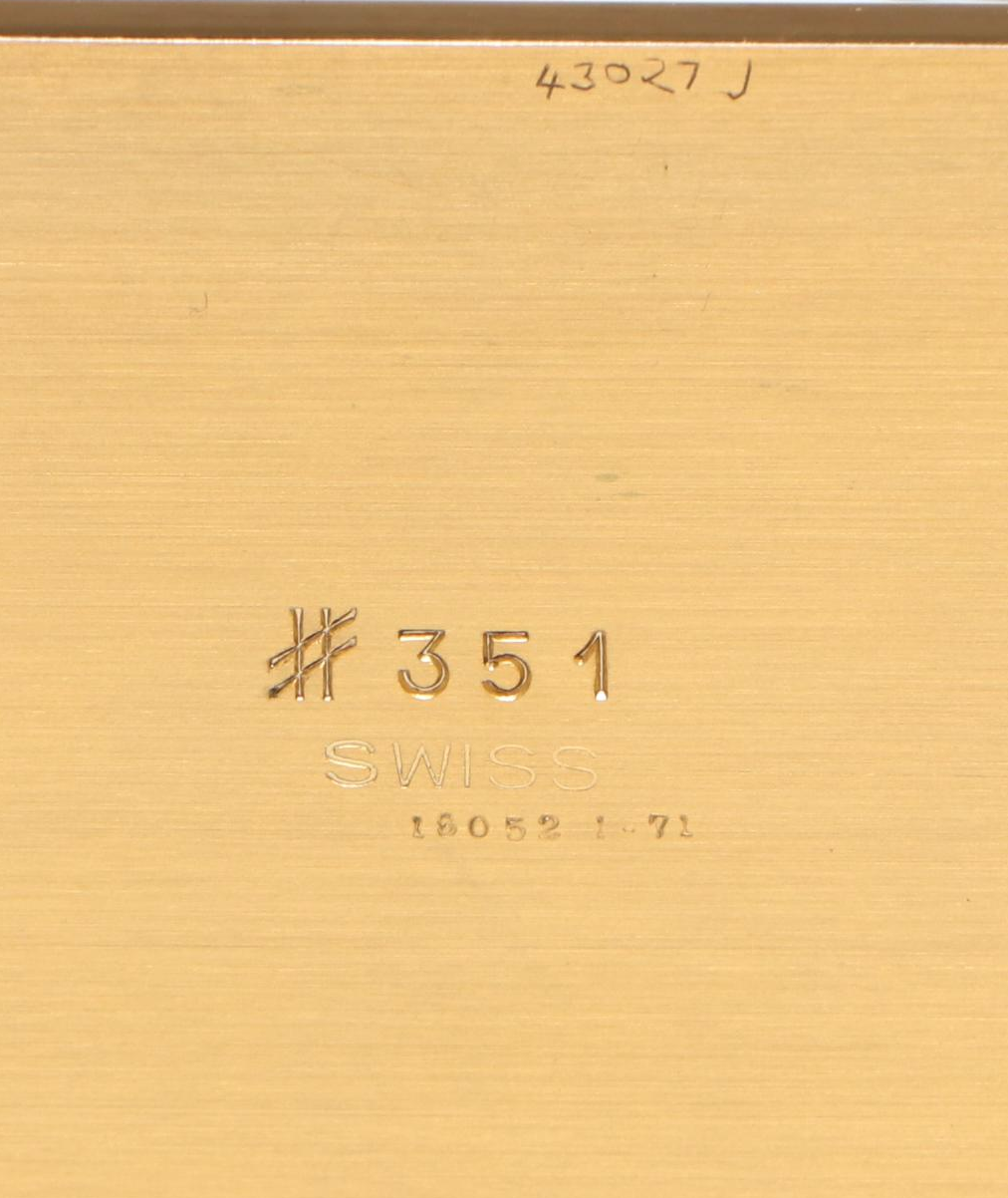 Cartier Neoclassical Style Brass Alarm Clock