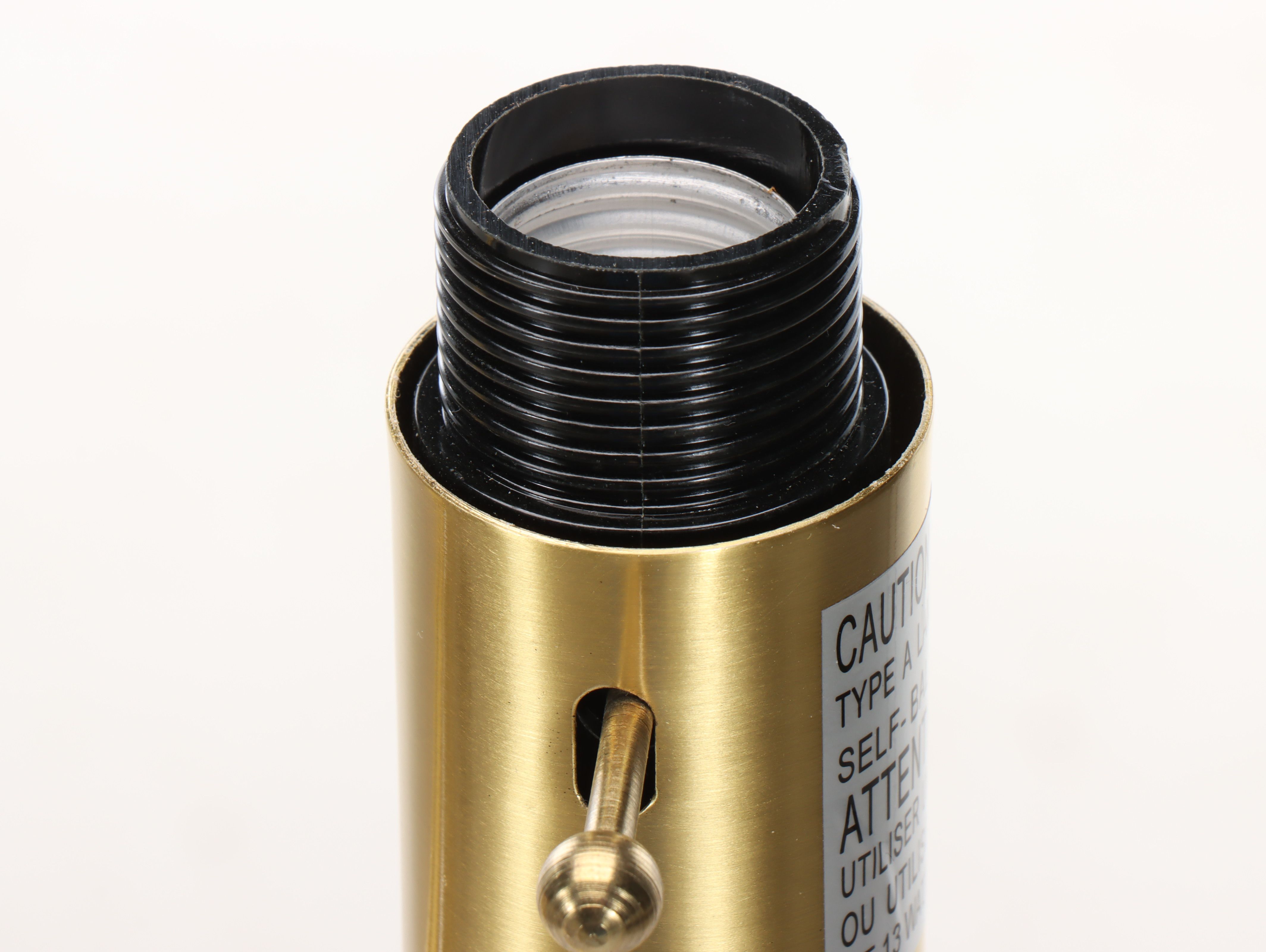 Lauren Ralph Lauren Gold Finish Swing Arm Floor Lamp with Drum Shade