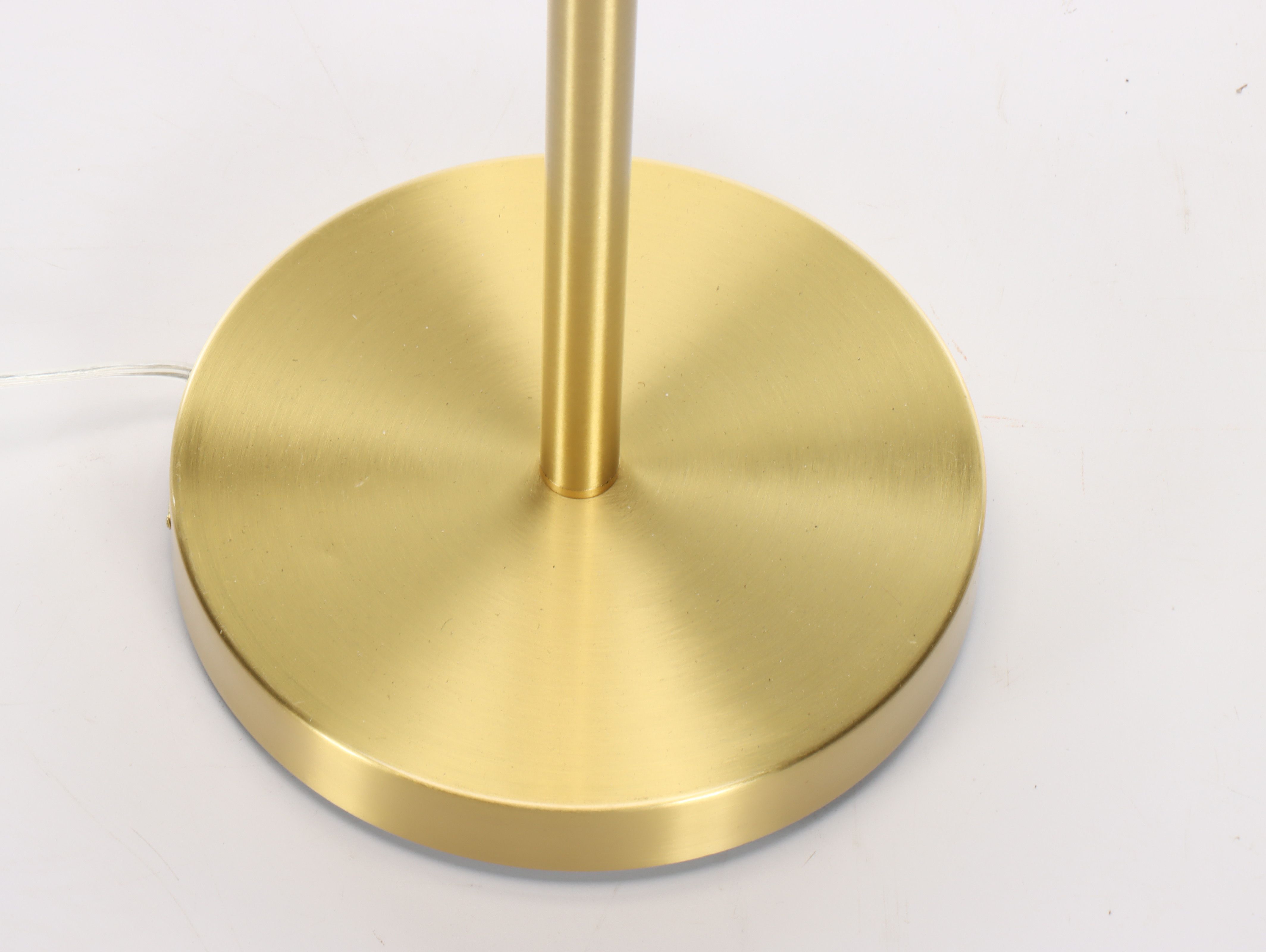 Lauren Ralph Lauren Gold Finish Swing Arm Floor Lamp with Drum Shade