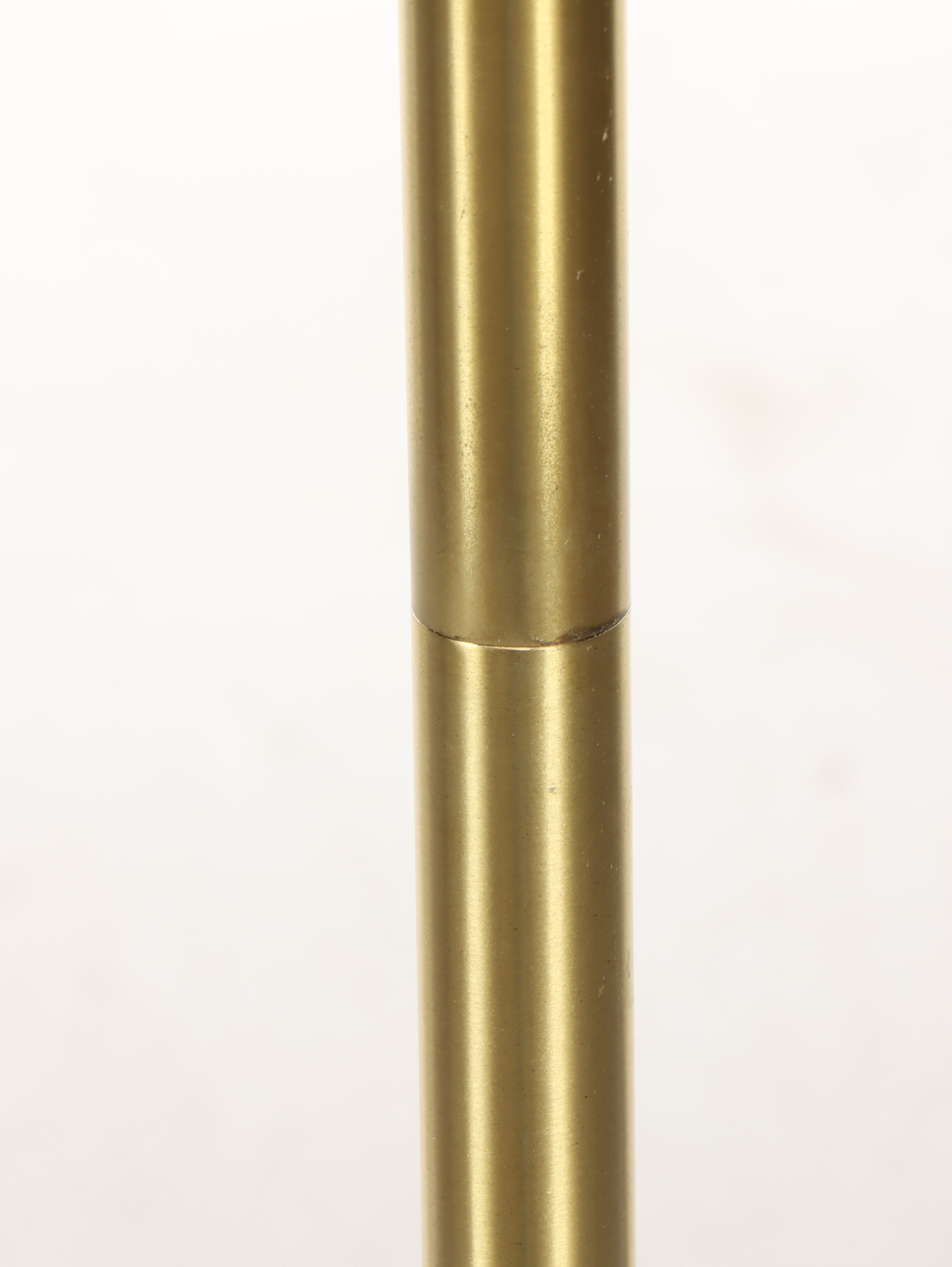 Lauren Ralph Lauren Gold Finish Swing Arm Floor Lamp with Drum Shade