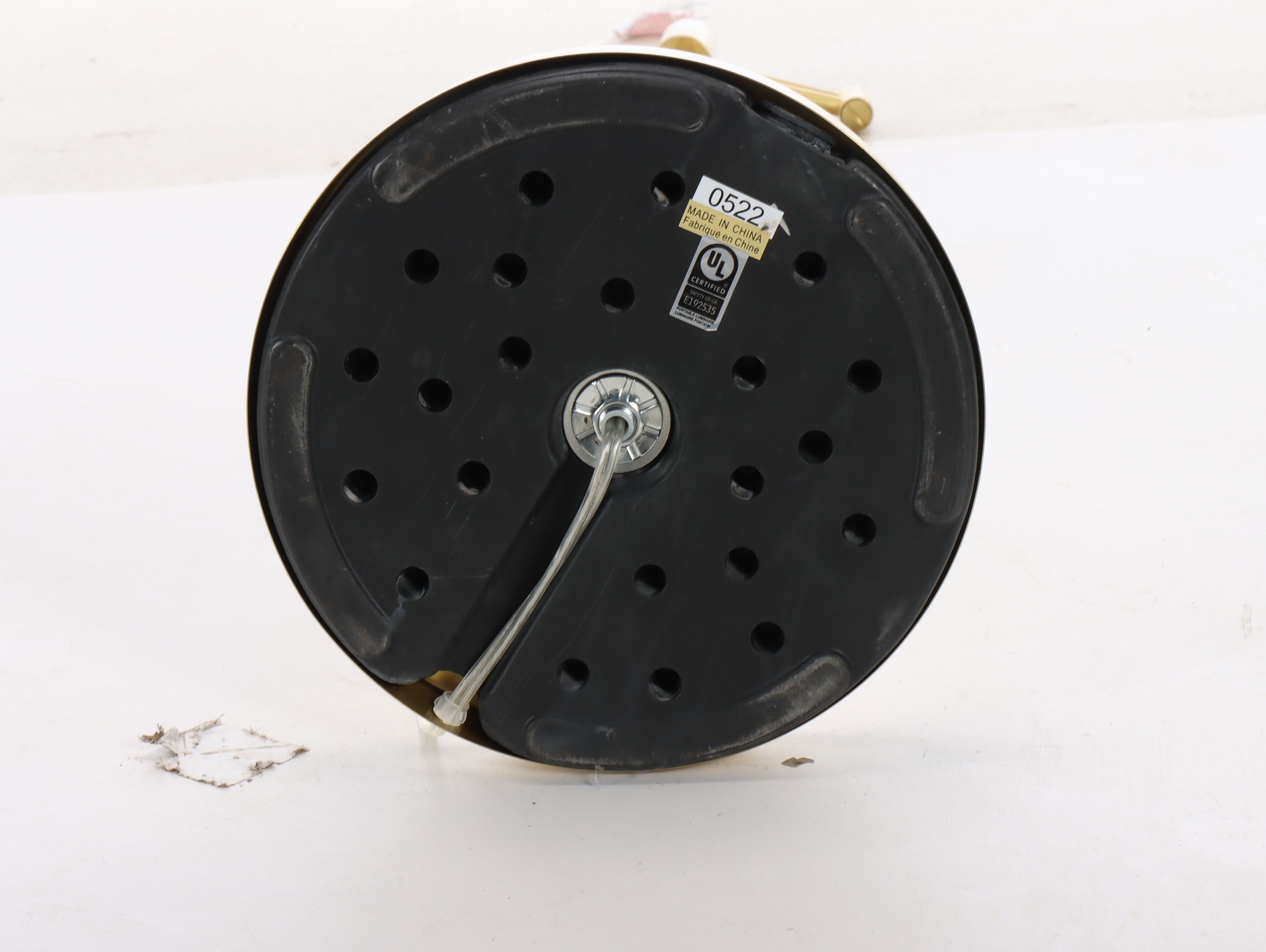 Lauren Ralph Lauren Gold Finish Swing Arm Floor Lamp with Drum Shade