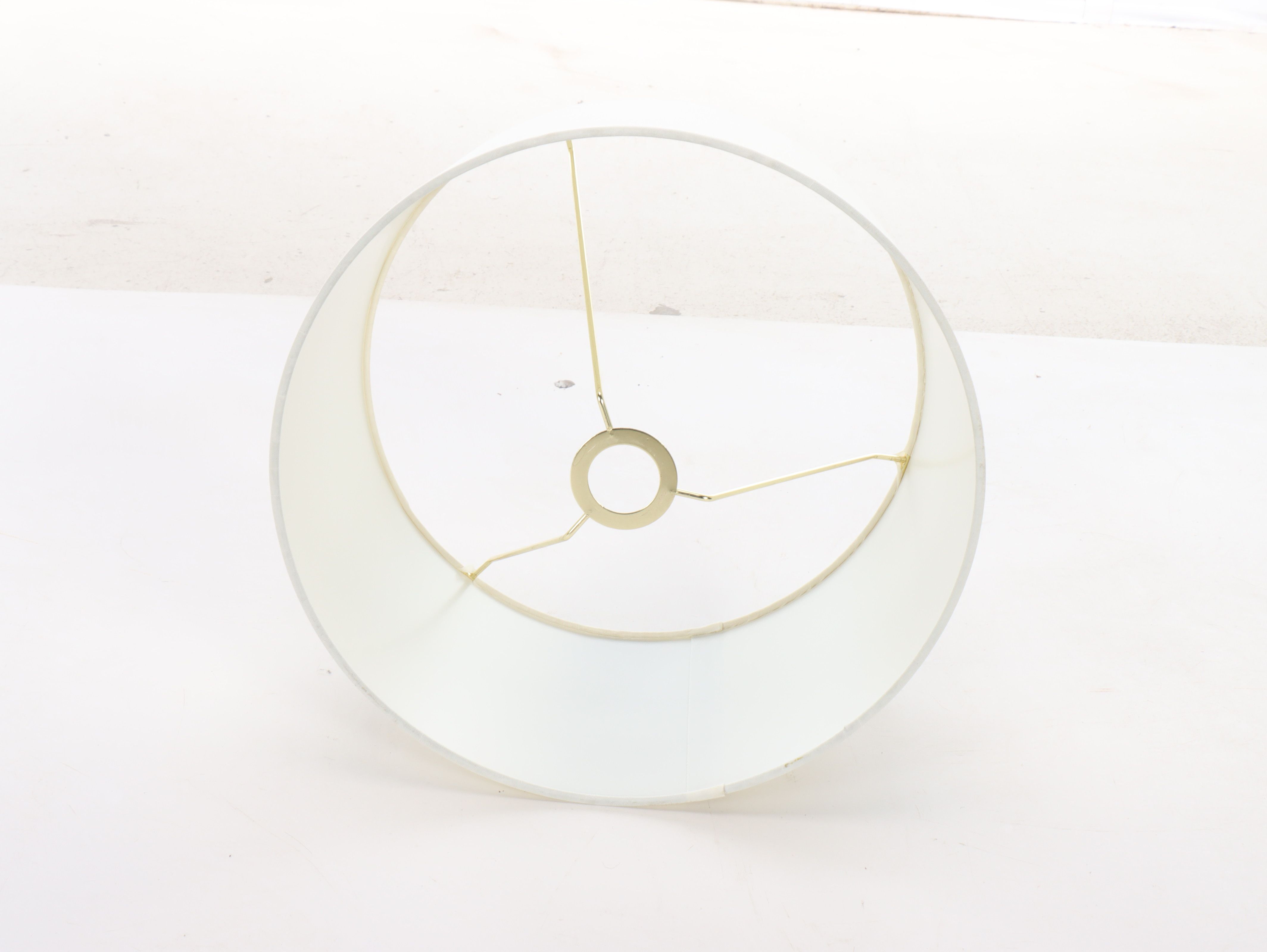 Lauren Ralph Lauren Gold Finish Swing Arm Floor Lamp with Drum Shade