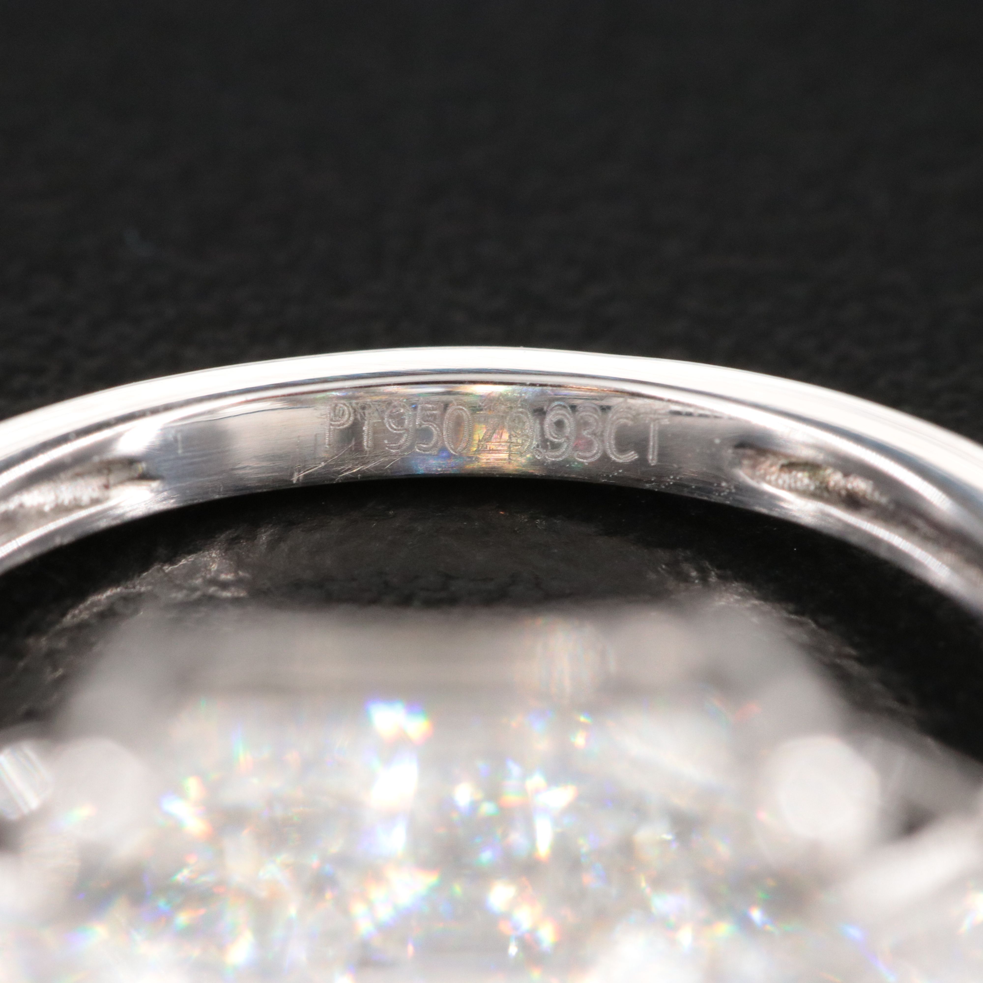 Platinum 9.93 CTW Lab Grown Diamond Ring with IGI Report