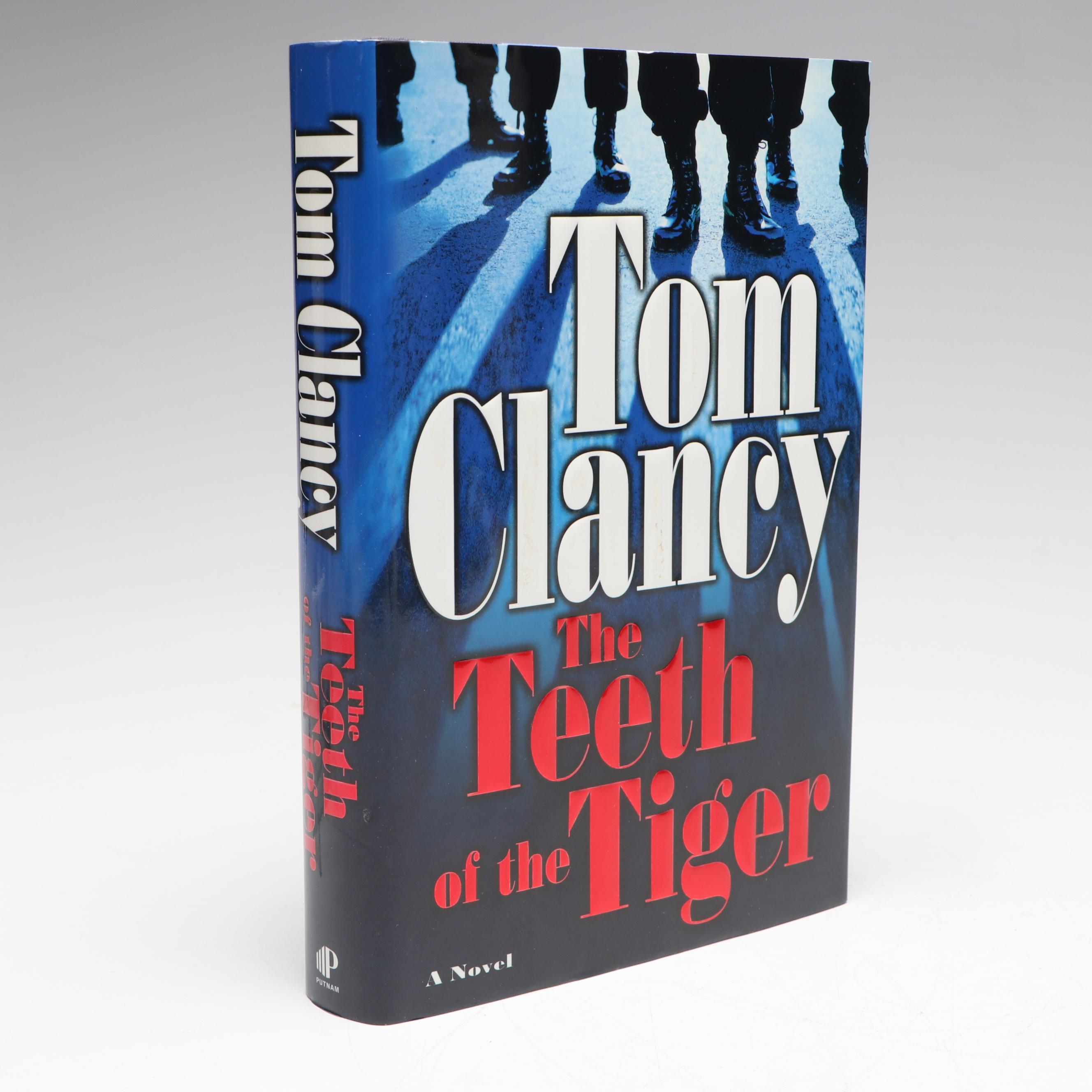 Double Signed First Edition "The Teeth of the Tiger" by Tom Clancy, 2003