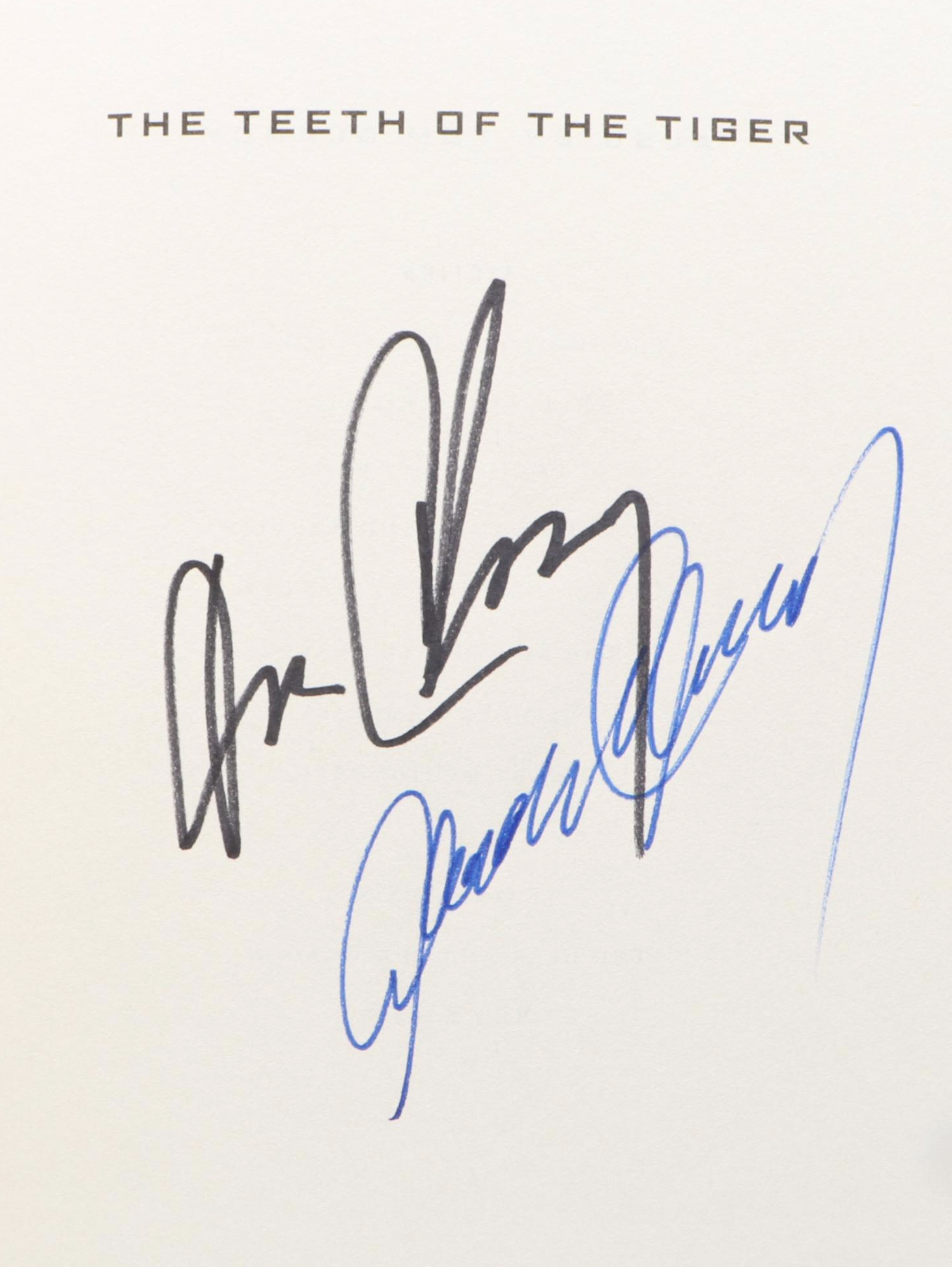 Double Signed First Edition "The Teeth of the Tiger" by Tom Clancy, 2003