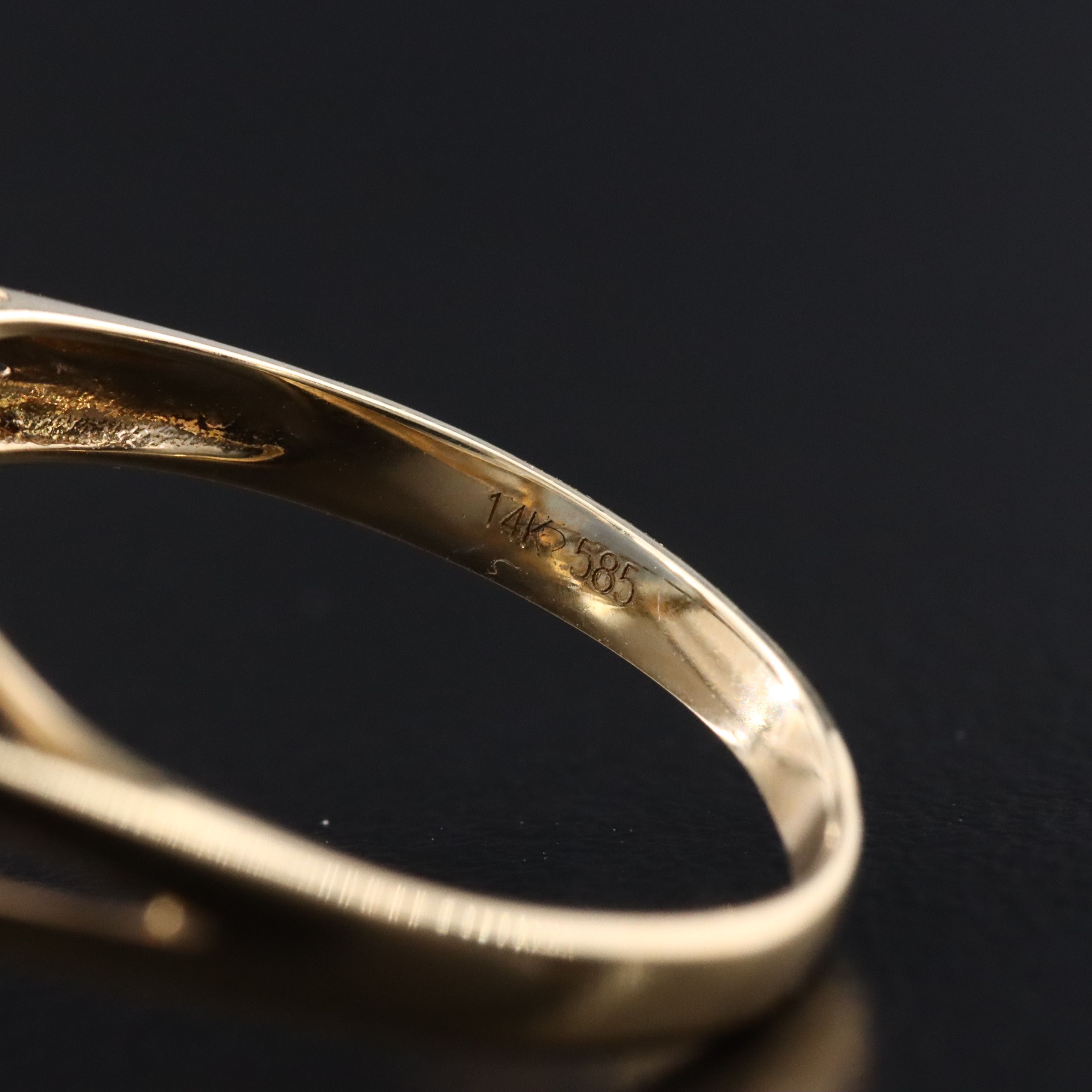 14K Agate Cameo Ring