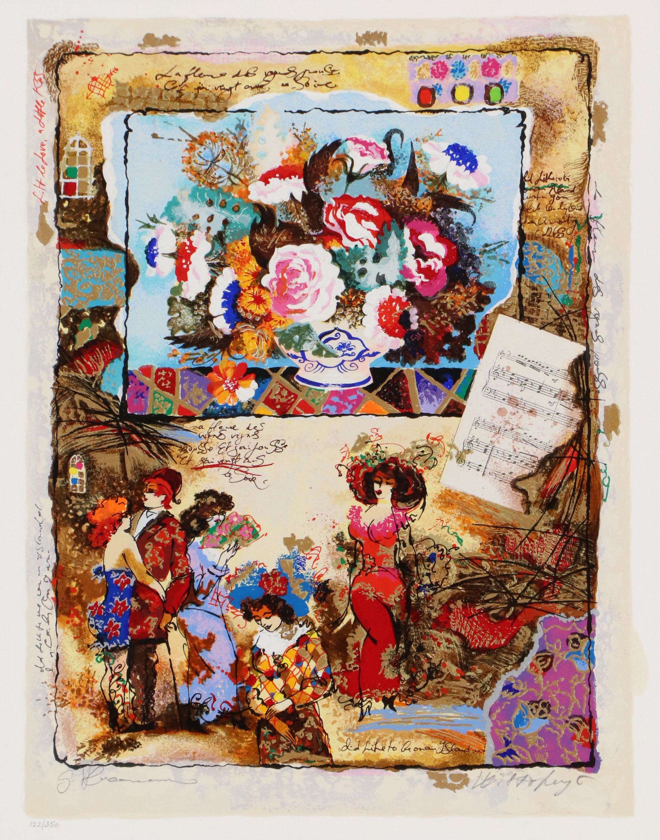 Alexander Galtchansky and Tanya Wissotzky Serigraph "Nostalgia," 1997