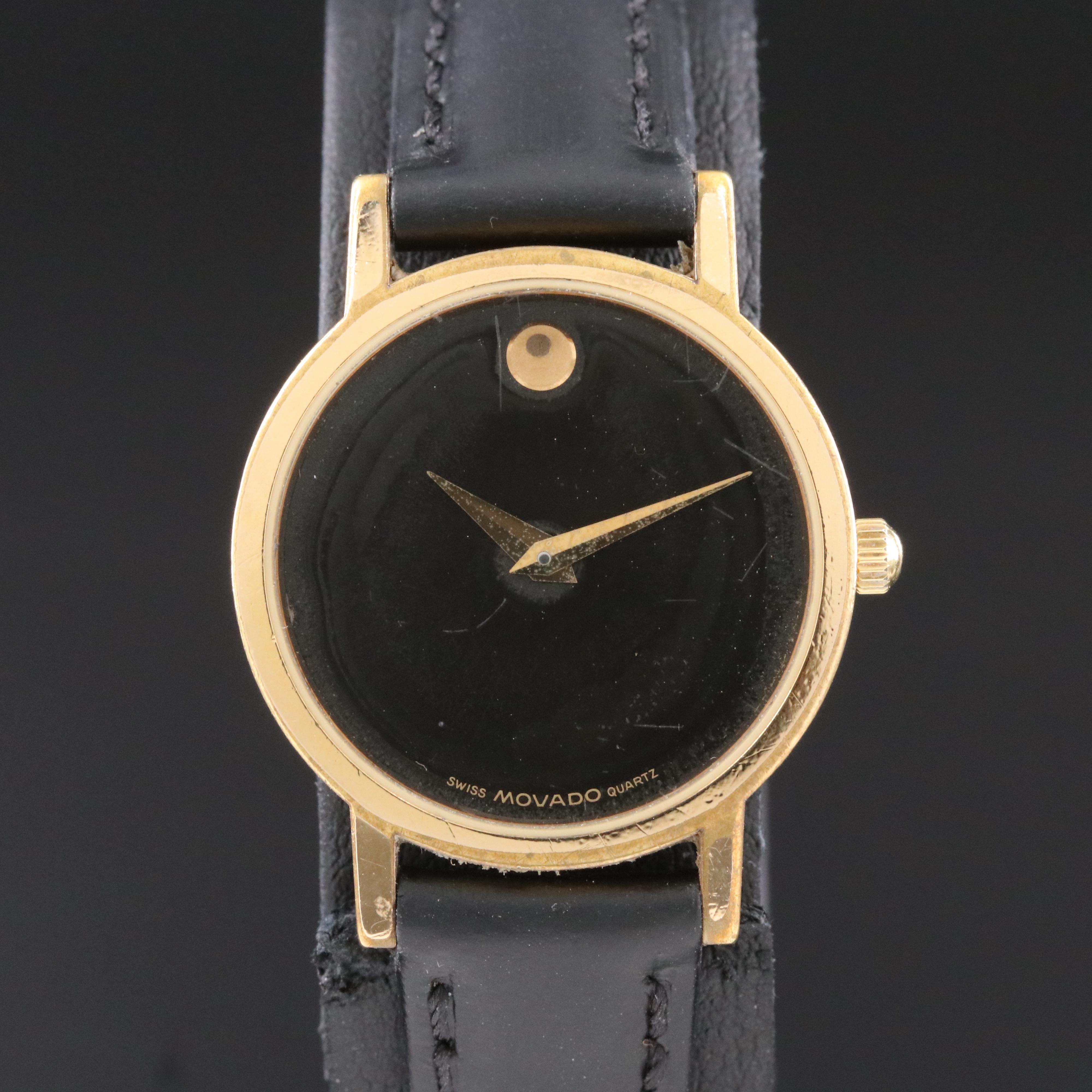 Movado Museum Classic Black Dial Quartz Watch