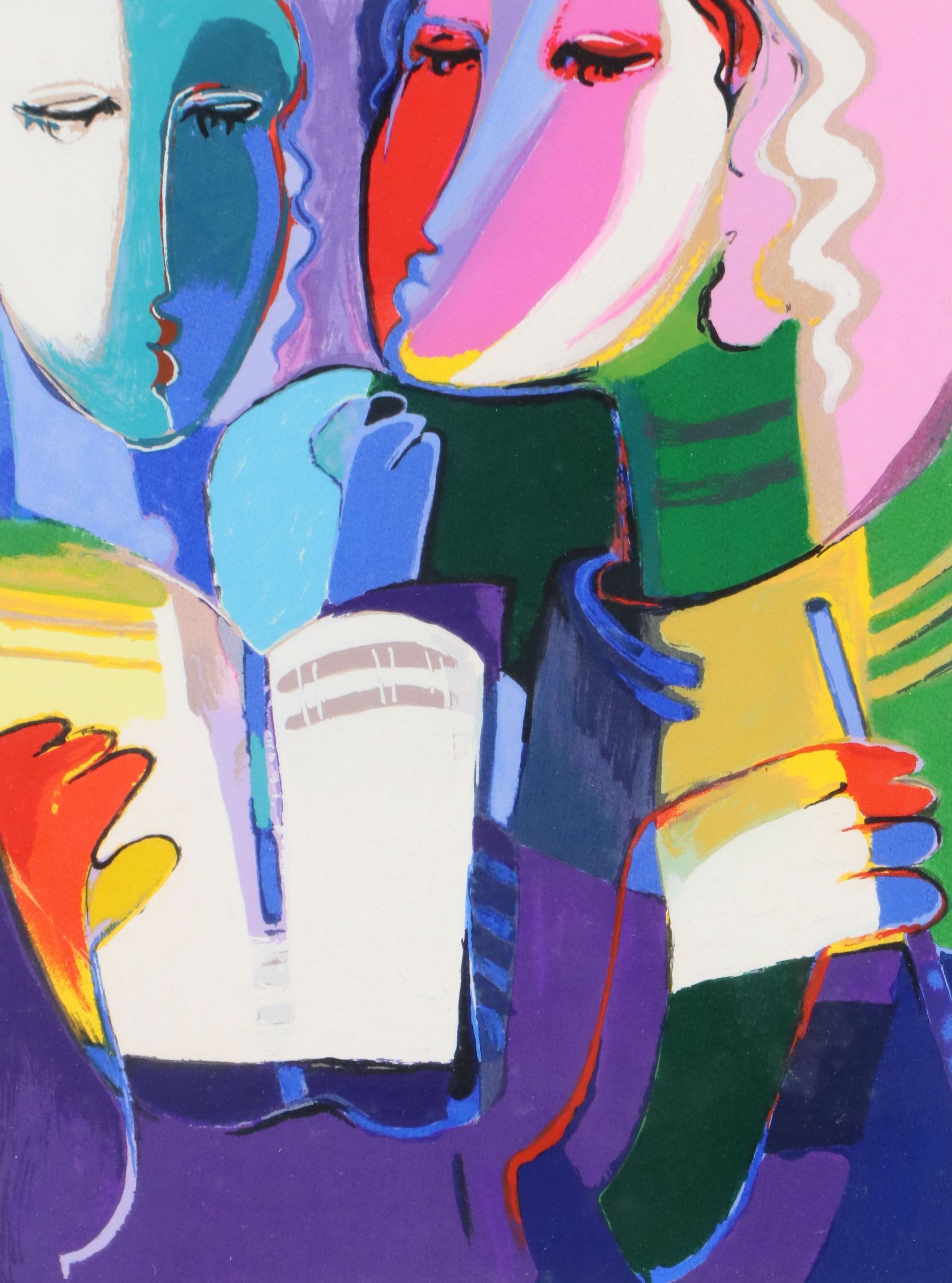 Ali Golkar Serigraph "Readings"