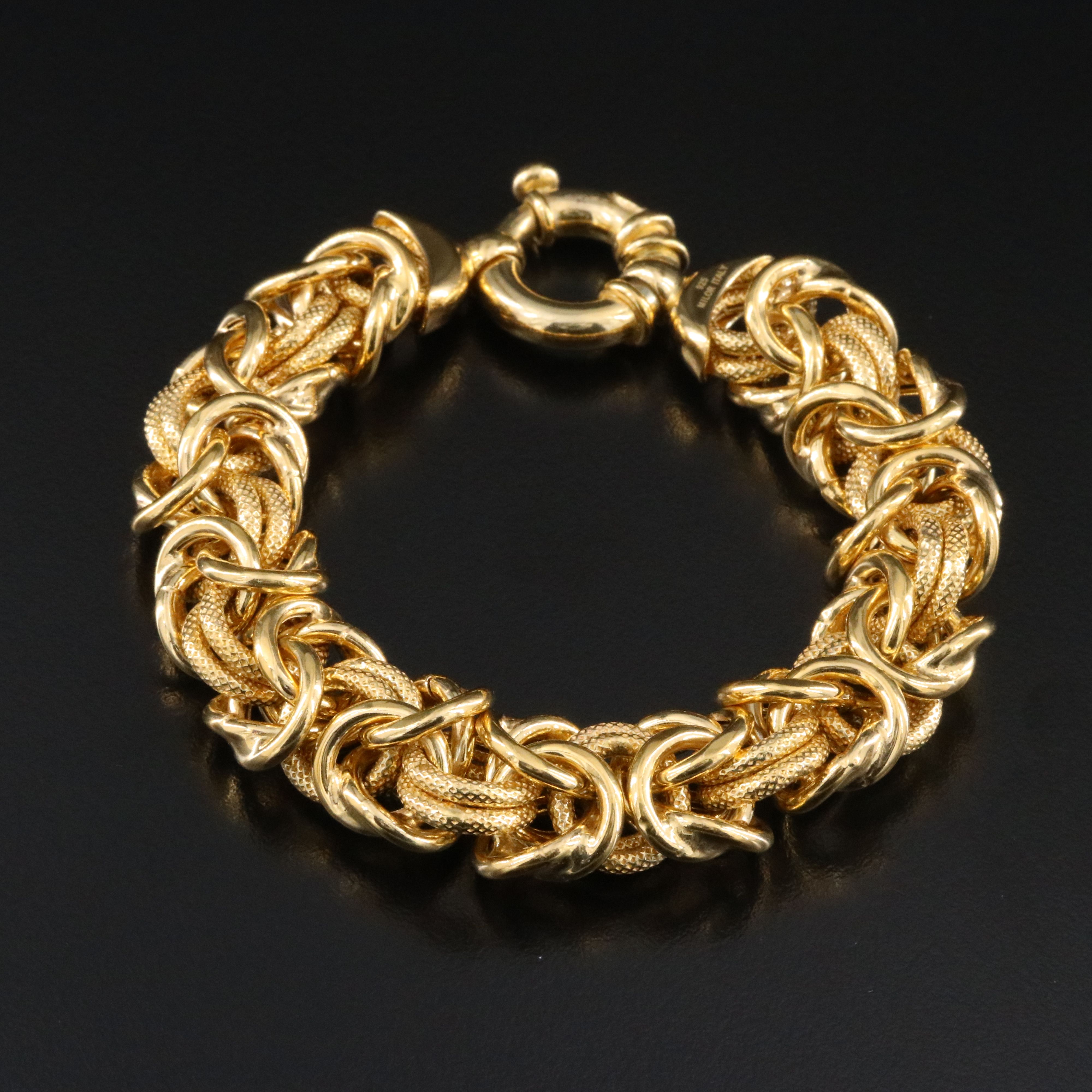 Italian Milor Sterling Byzantine Bracelet