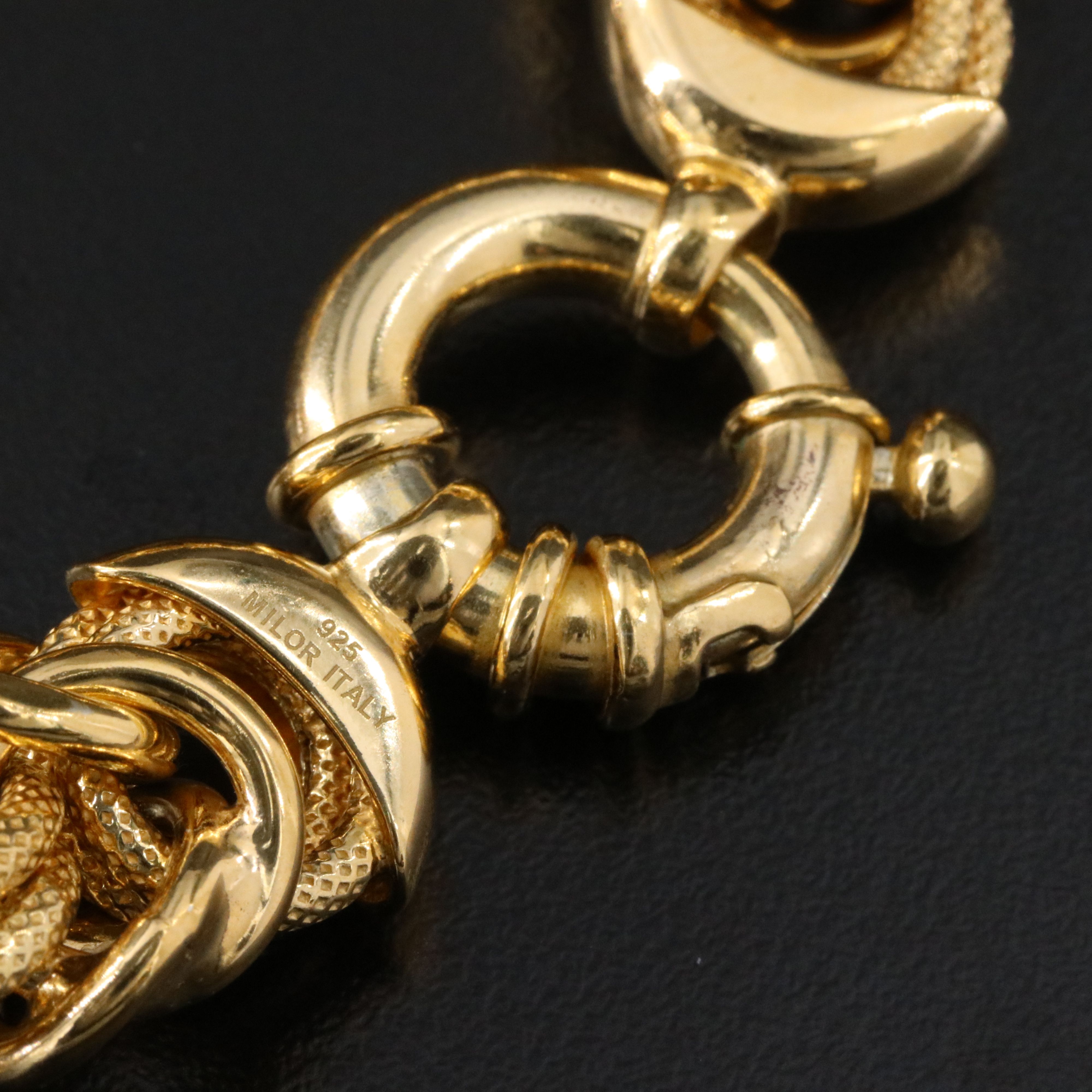 Italian Milor Sterling Byzantine Bracelet