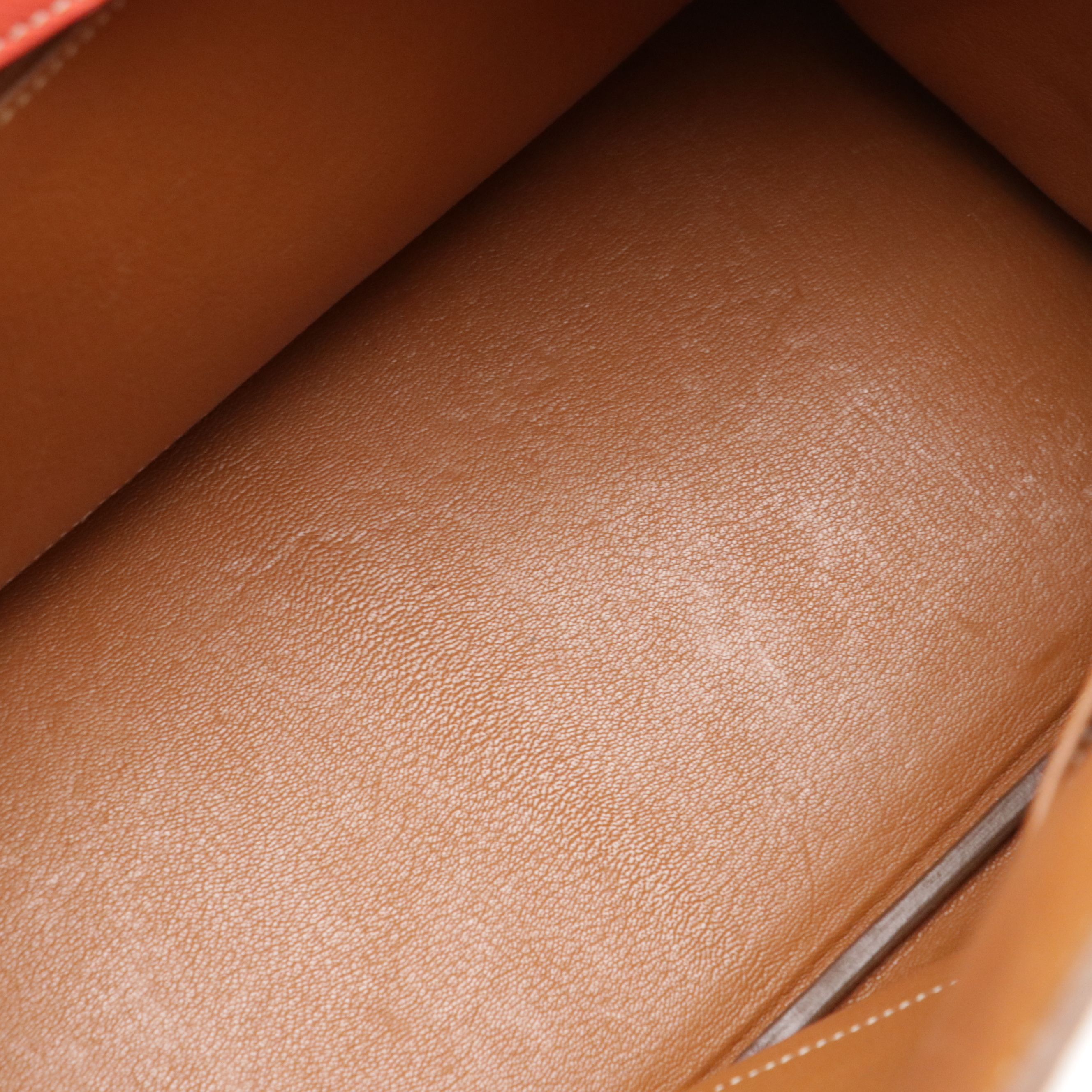 Hermès Birkin 35 Satchel in Bright Coral Epsom Leather