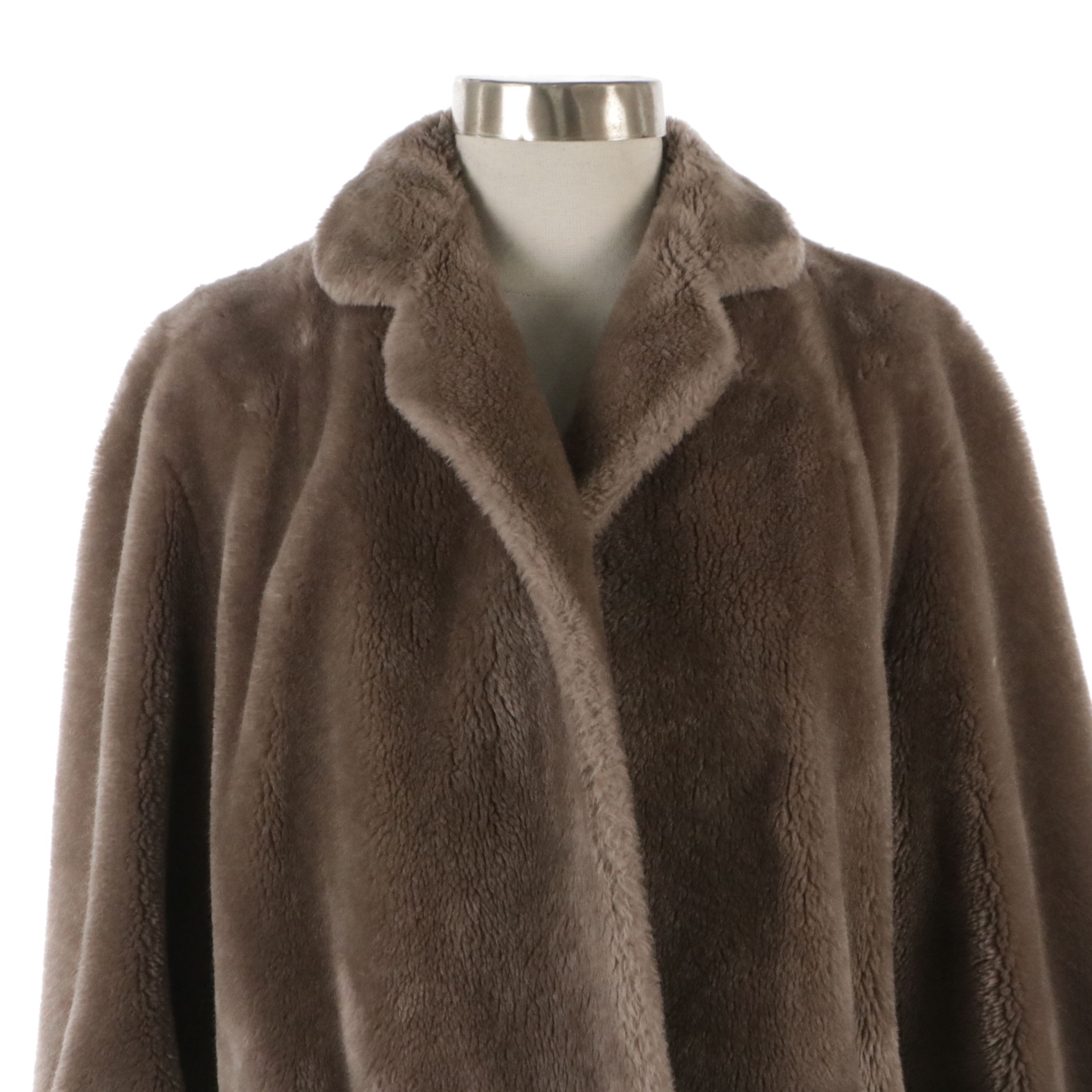 Kraeton Swing Jacket in Borgana Faux Fur Textile, circa 1950