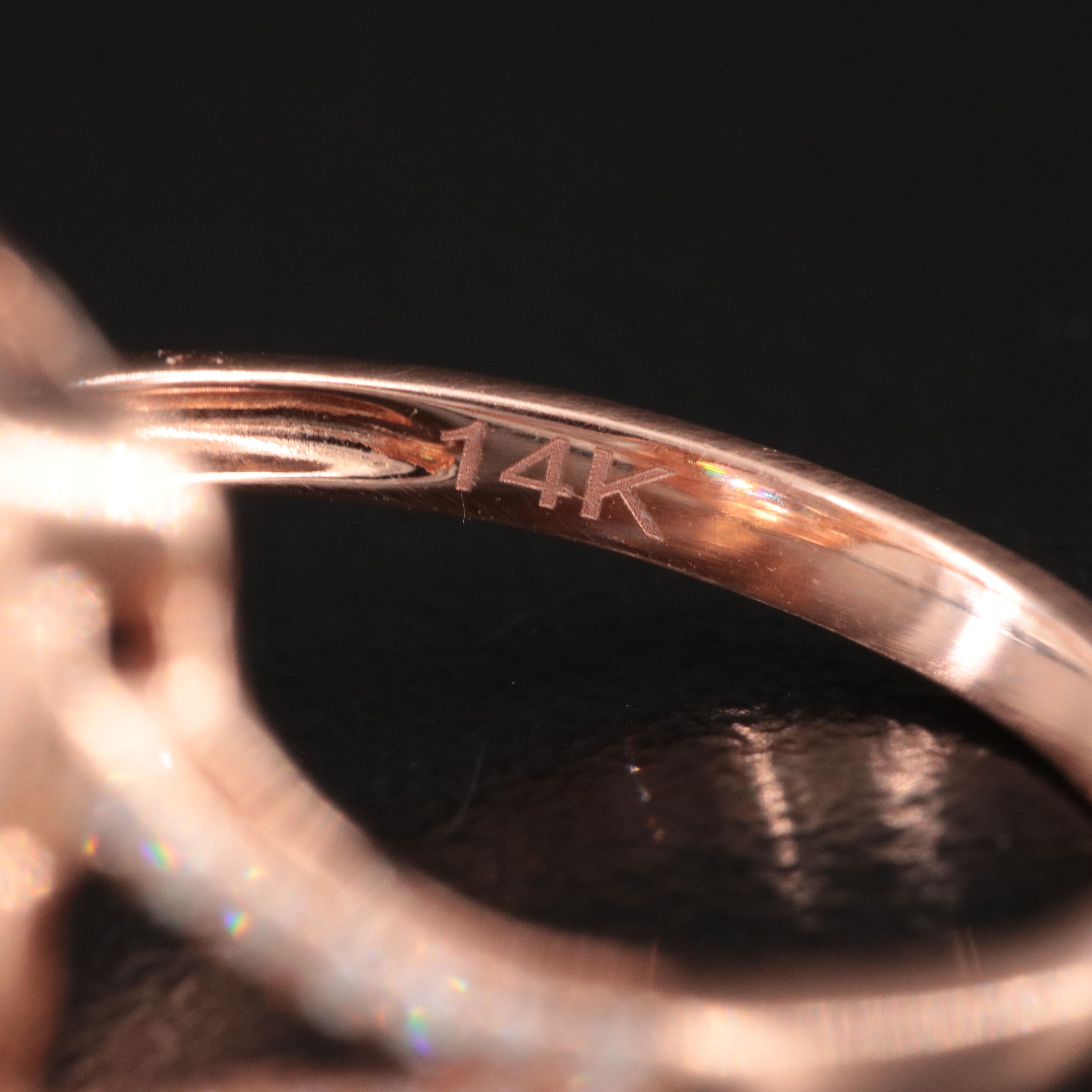 EFFY 14K Rose Gold 3.00 CT Morganite and Diamond Ring