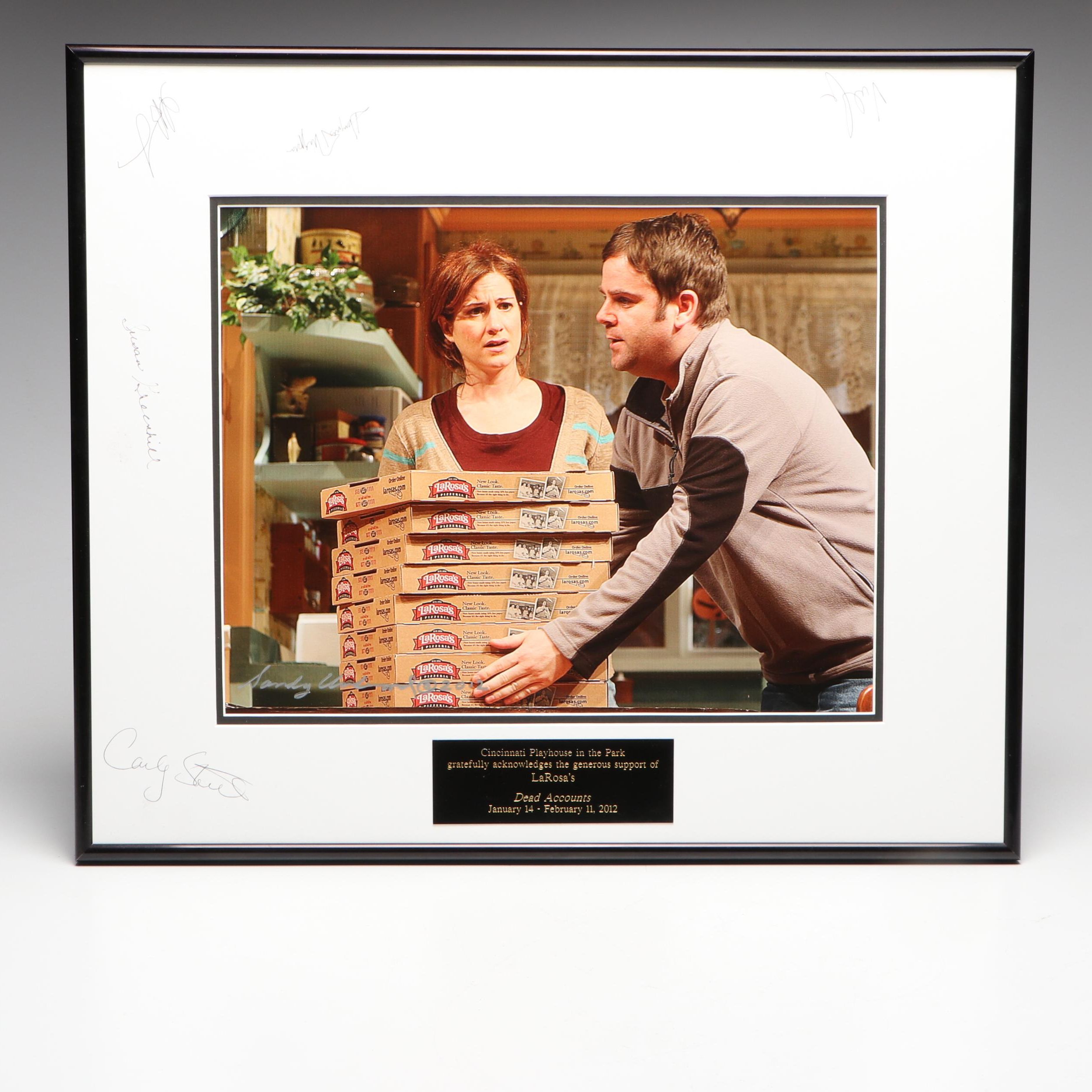 Cast Signed "Dead Accounts" Matted Print, 2012