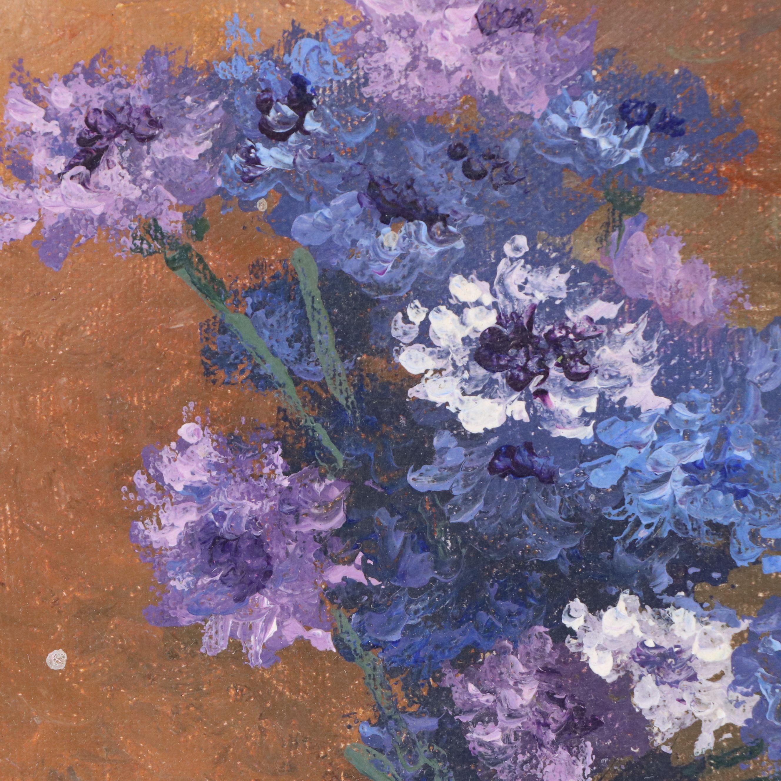 Floral Still Life Oil Painting, Mid-20th Century