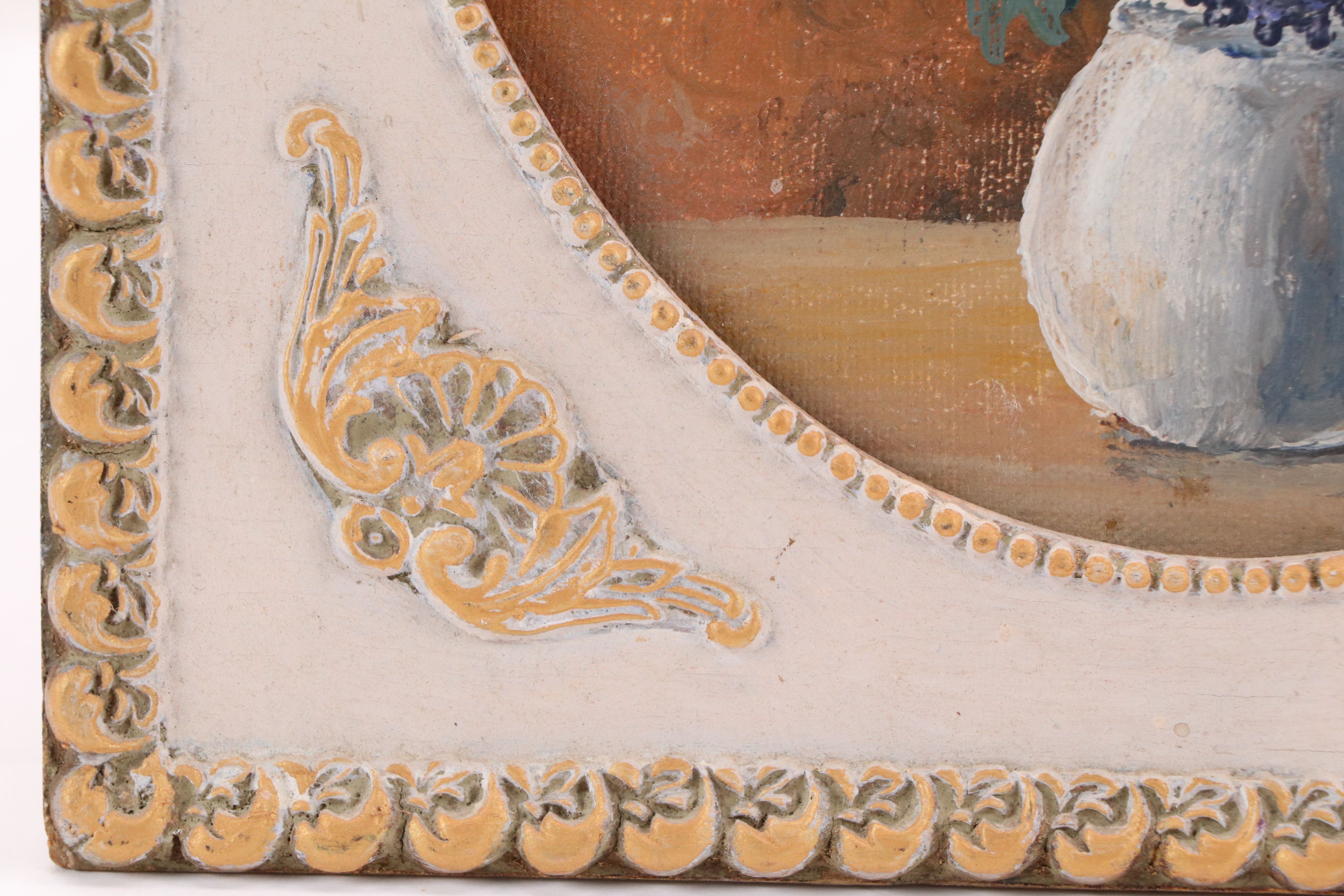 Floral Still Life Oil Painting, Mid-20th Century