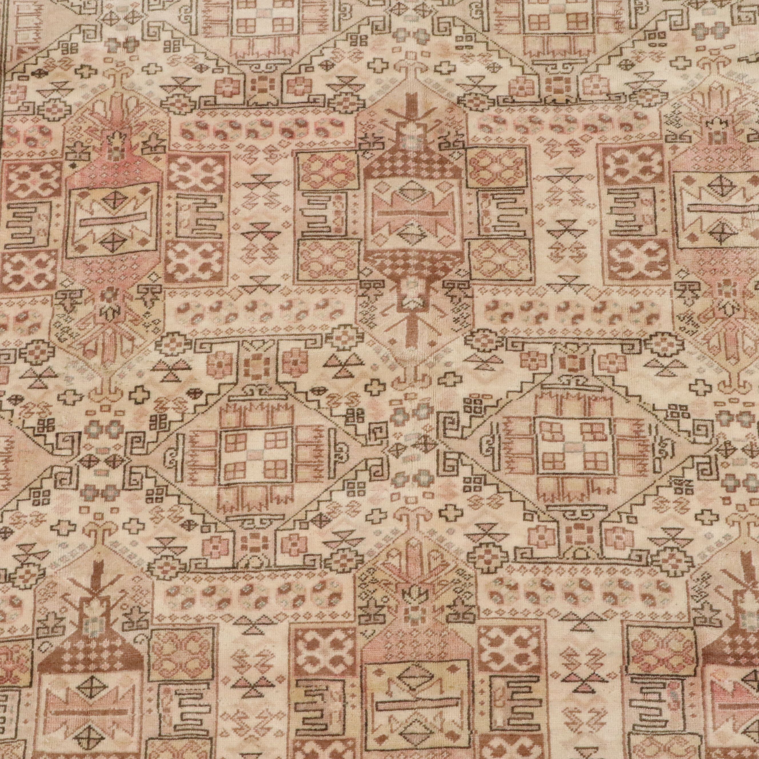 6'6 x 9'11 Hand-Knotted Turkish Oushak Area Rug